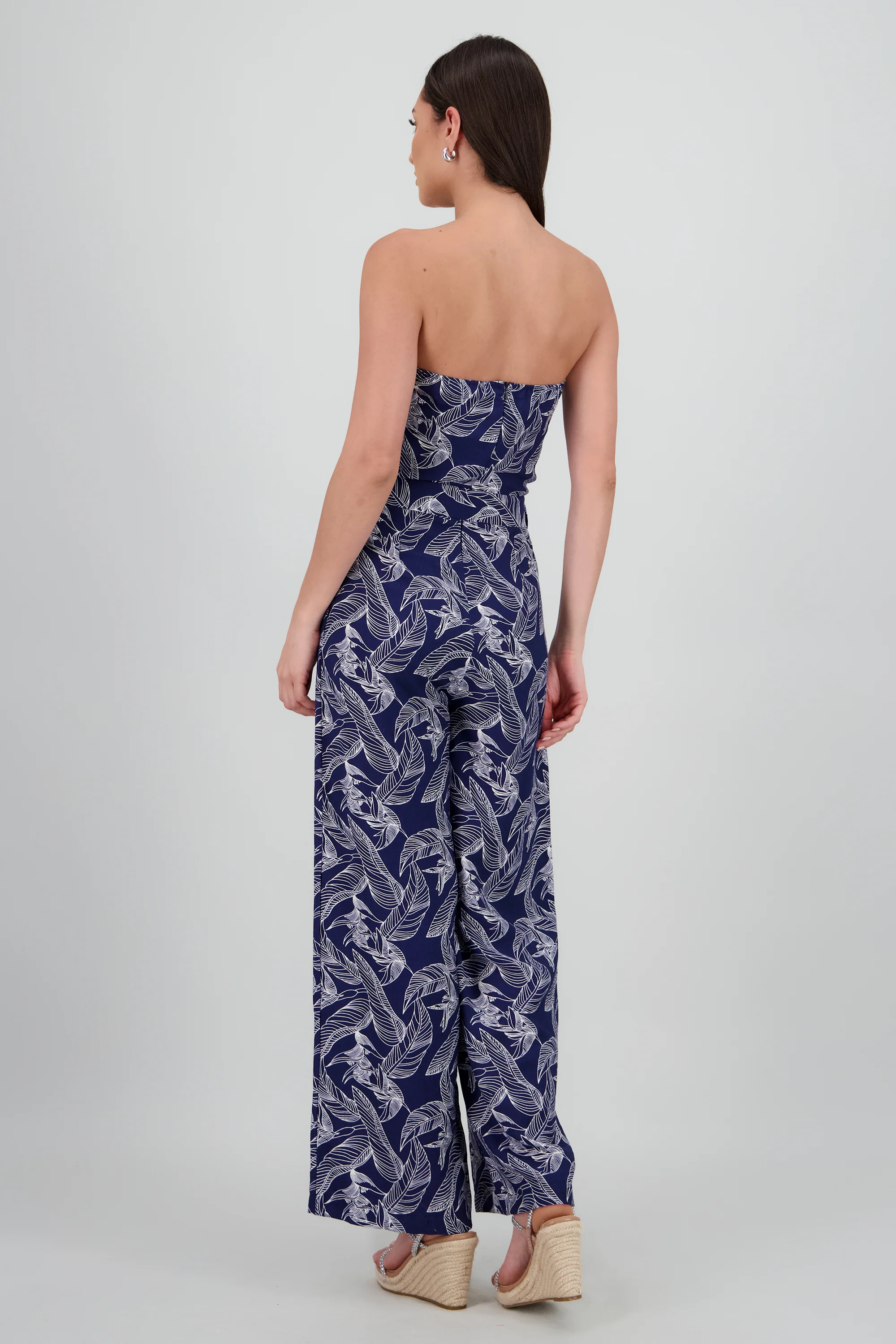 Jumpsuit strapless estampado detalle laso - Image 4