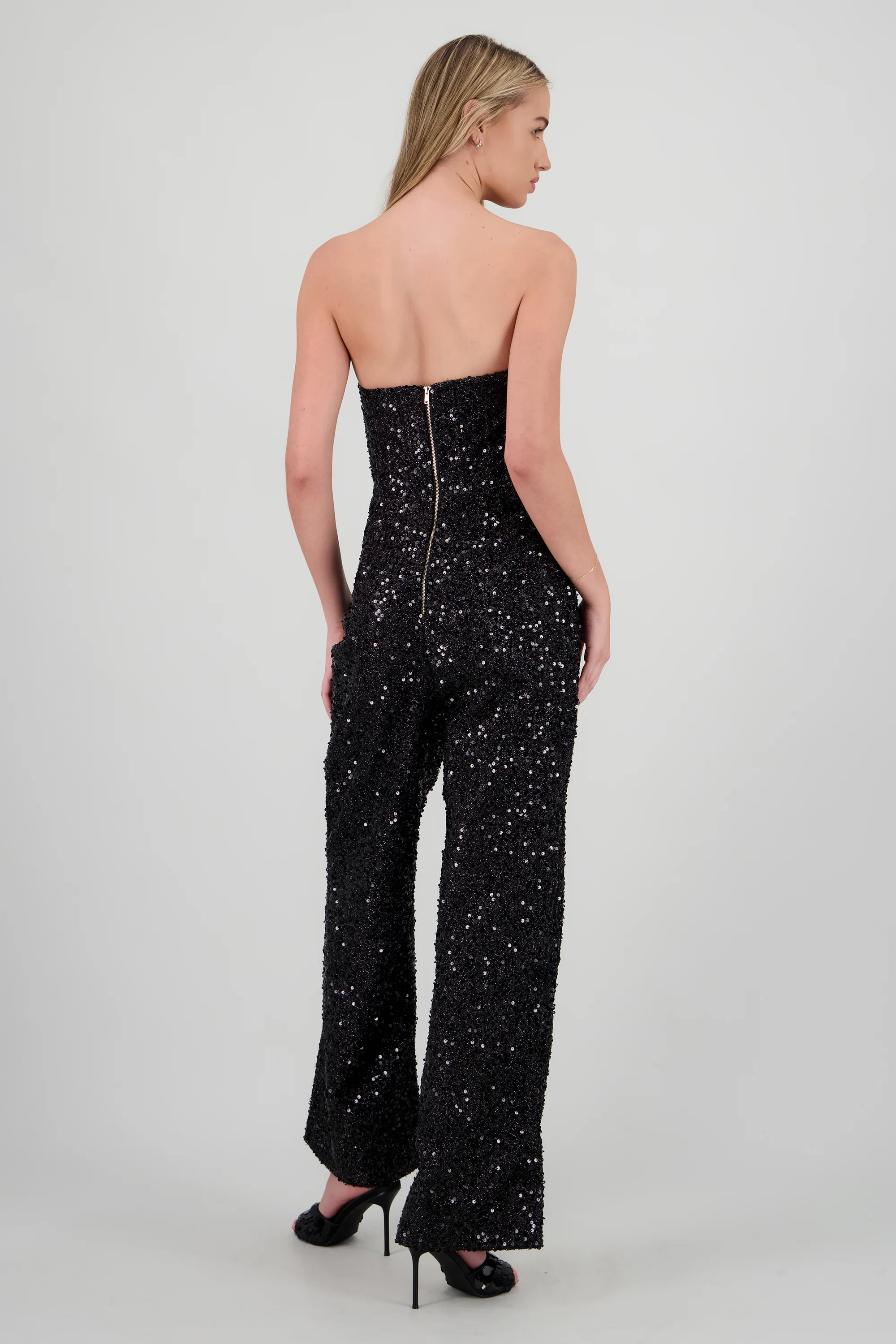 Jumpsuit strapless lentejuela - Image 4