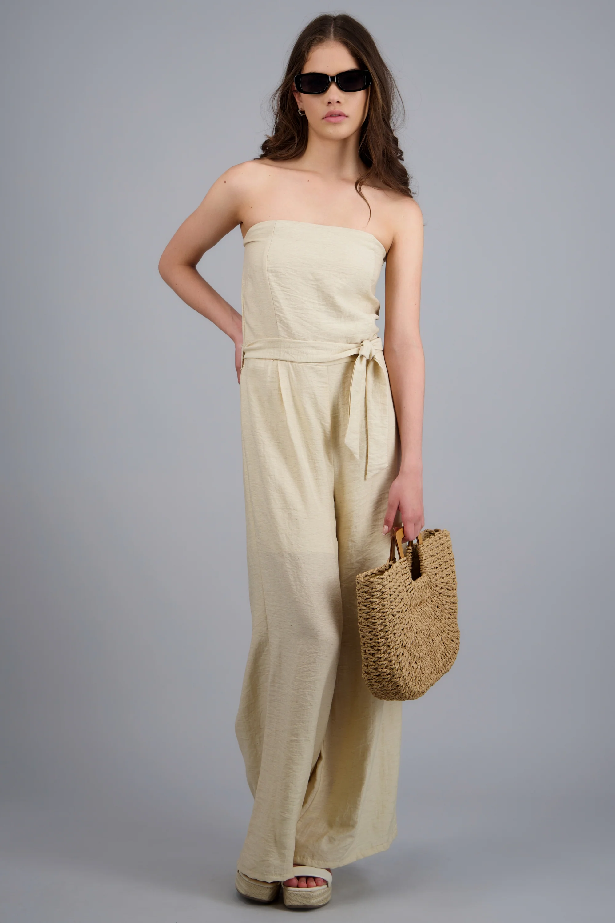 Jumpsuit strapless liso