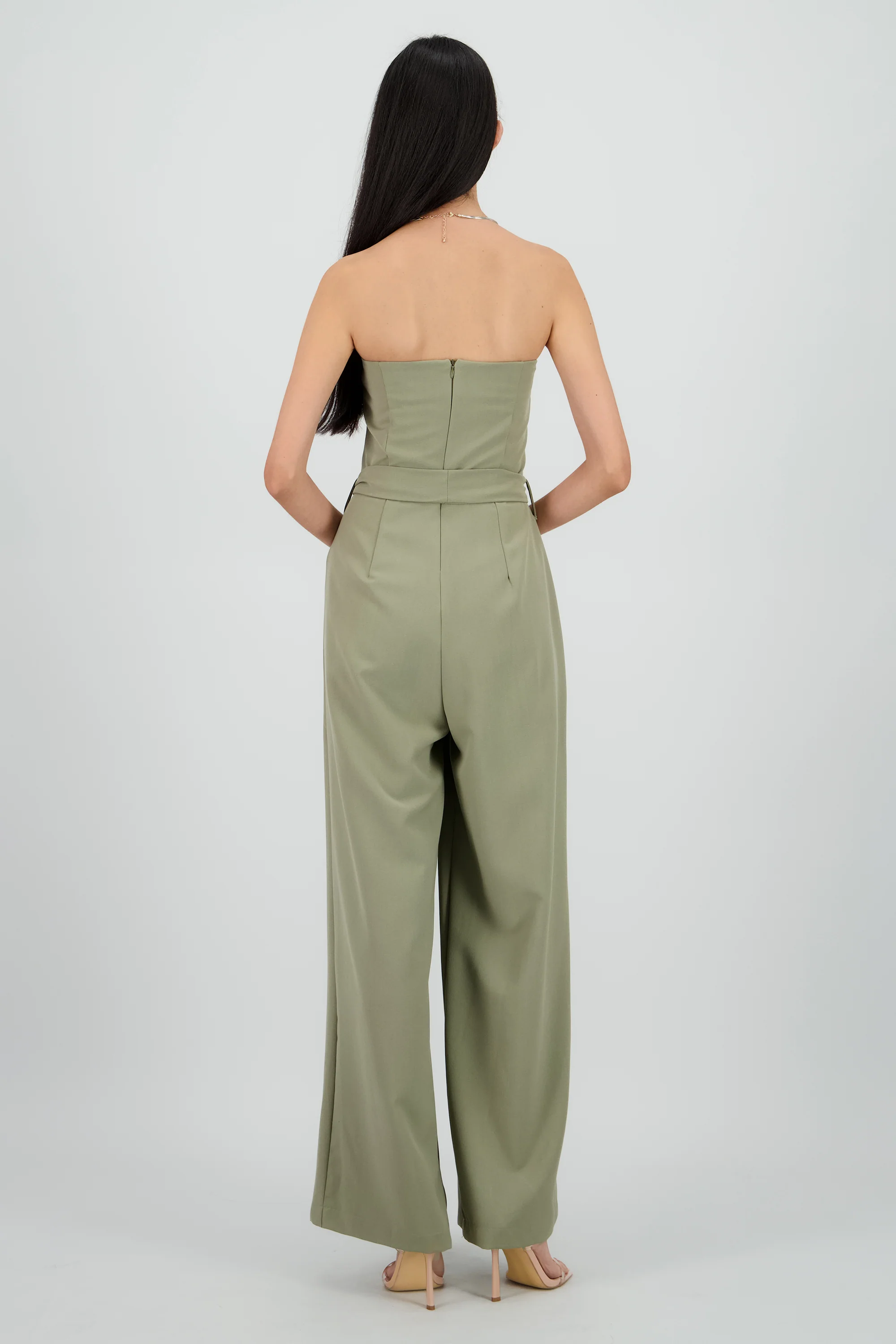 Jumpsuit strapless sastreado - Image 4