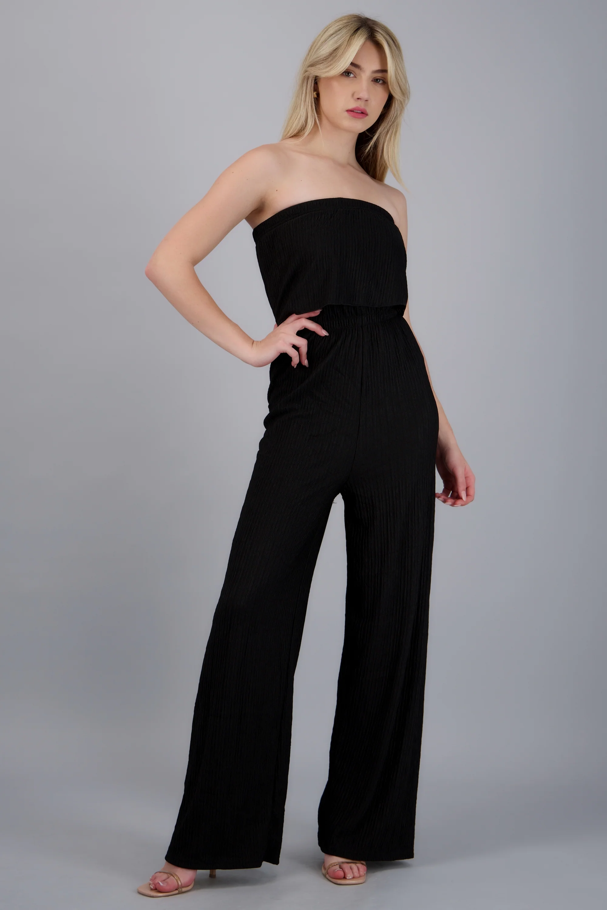 Jumpsuit strapless textura