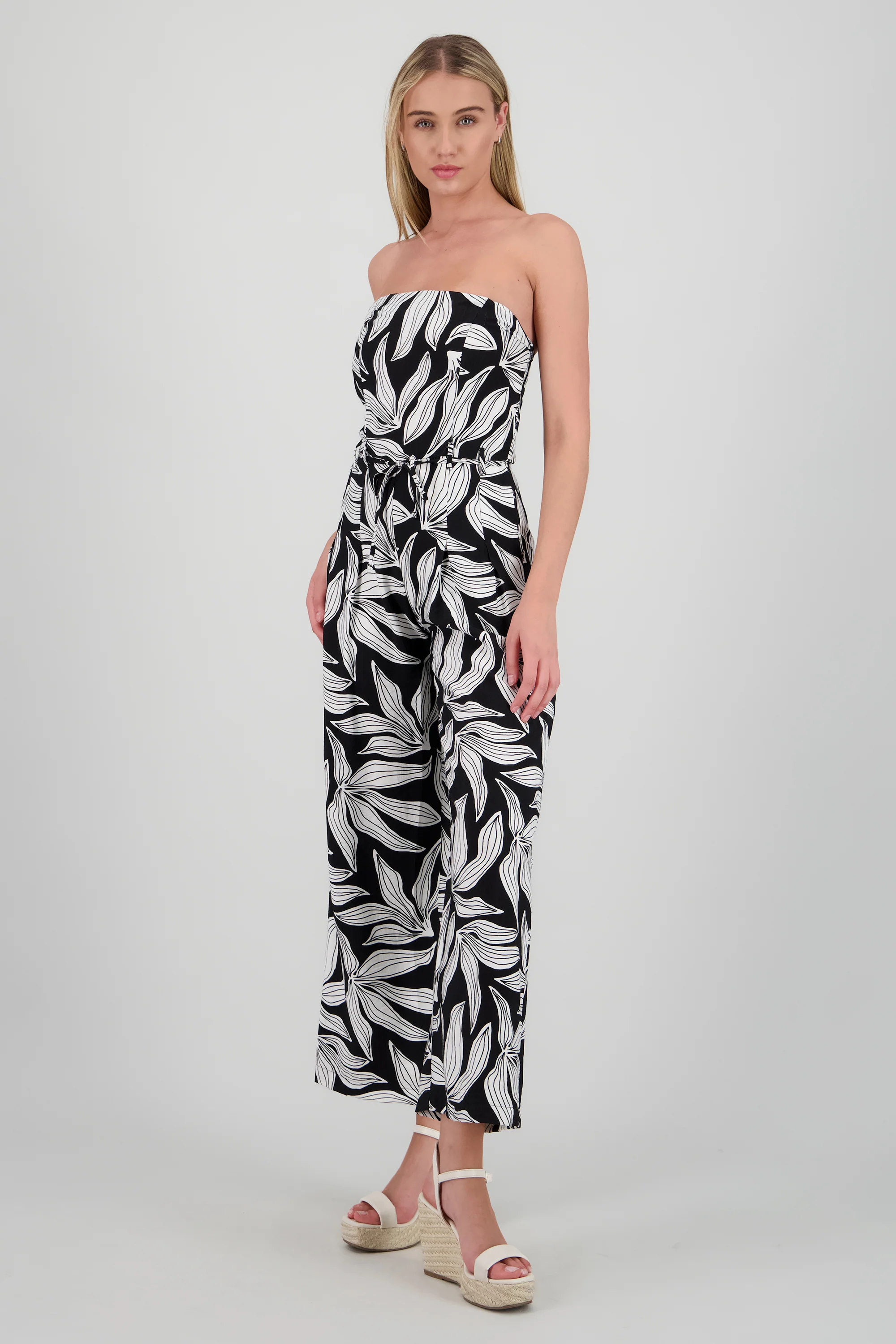 Jumpsuit strapples estampado flores