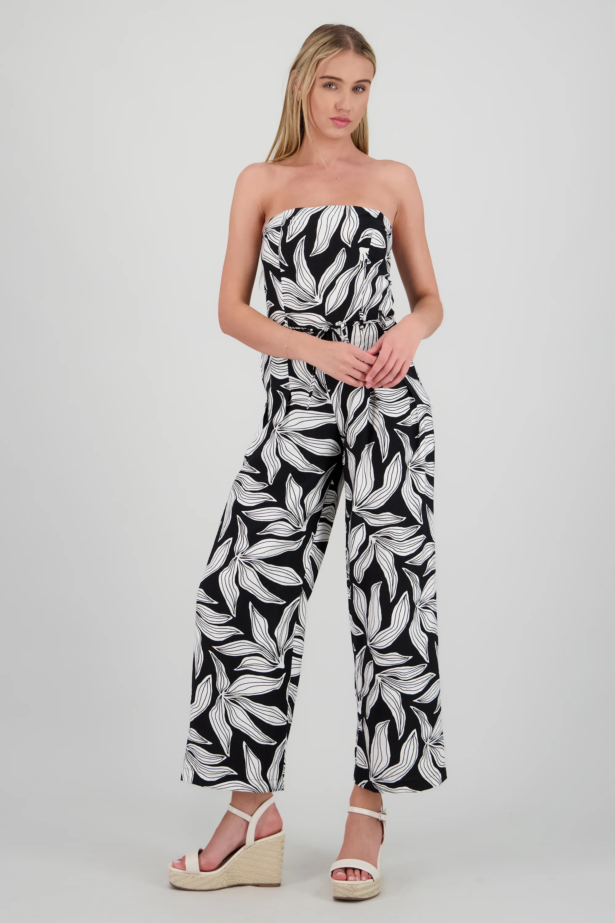 Jumpsuit strapples estampado flores - Image 2
