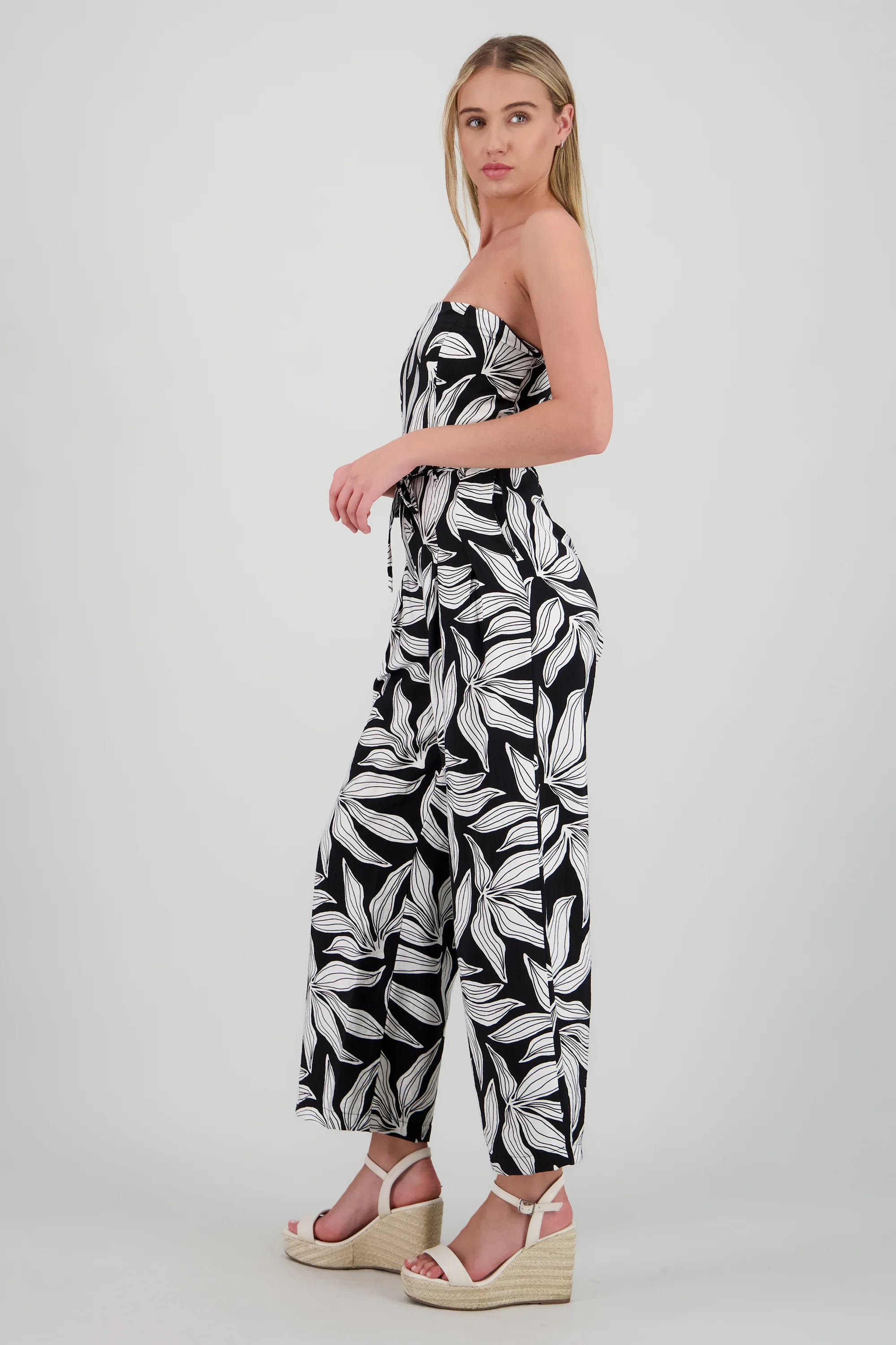 Jumpsuit strapples estampado flores - Image 3