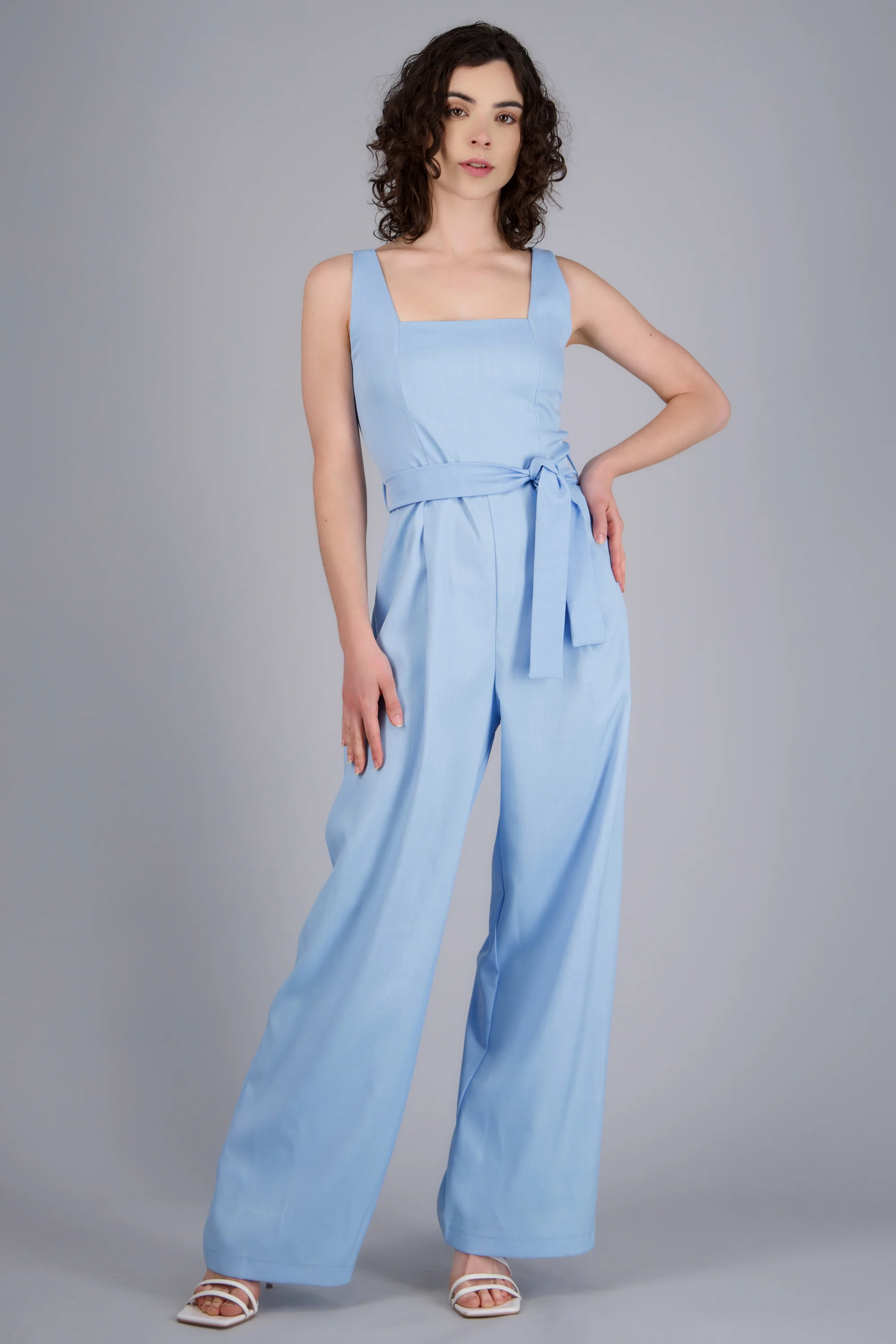 Jumpsuit tirantes detalle cinturon - Image 3