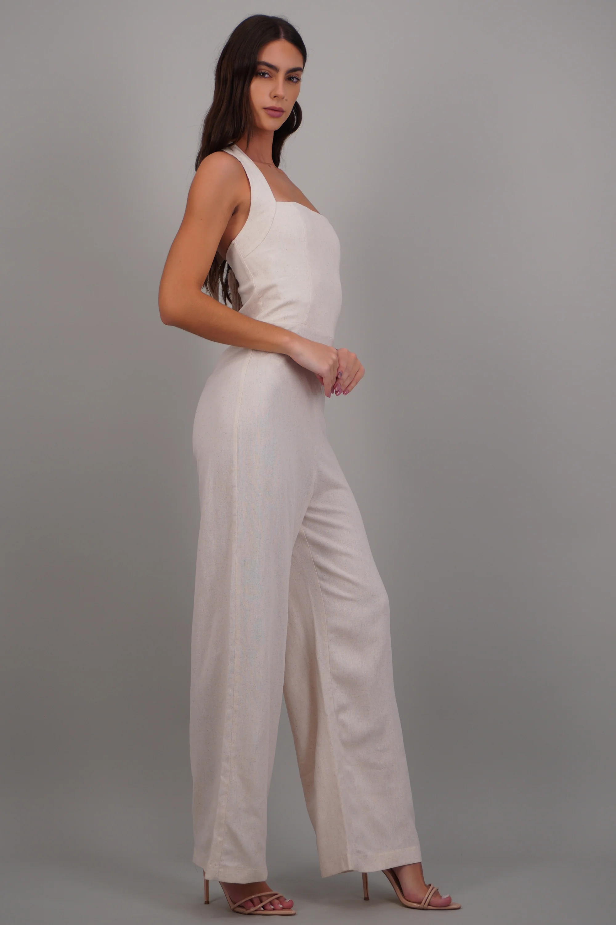 Jumpsuit tirantes detalle smock en espalda - Image 2