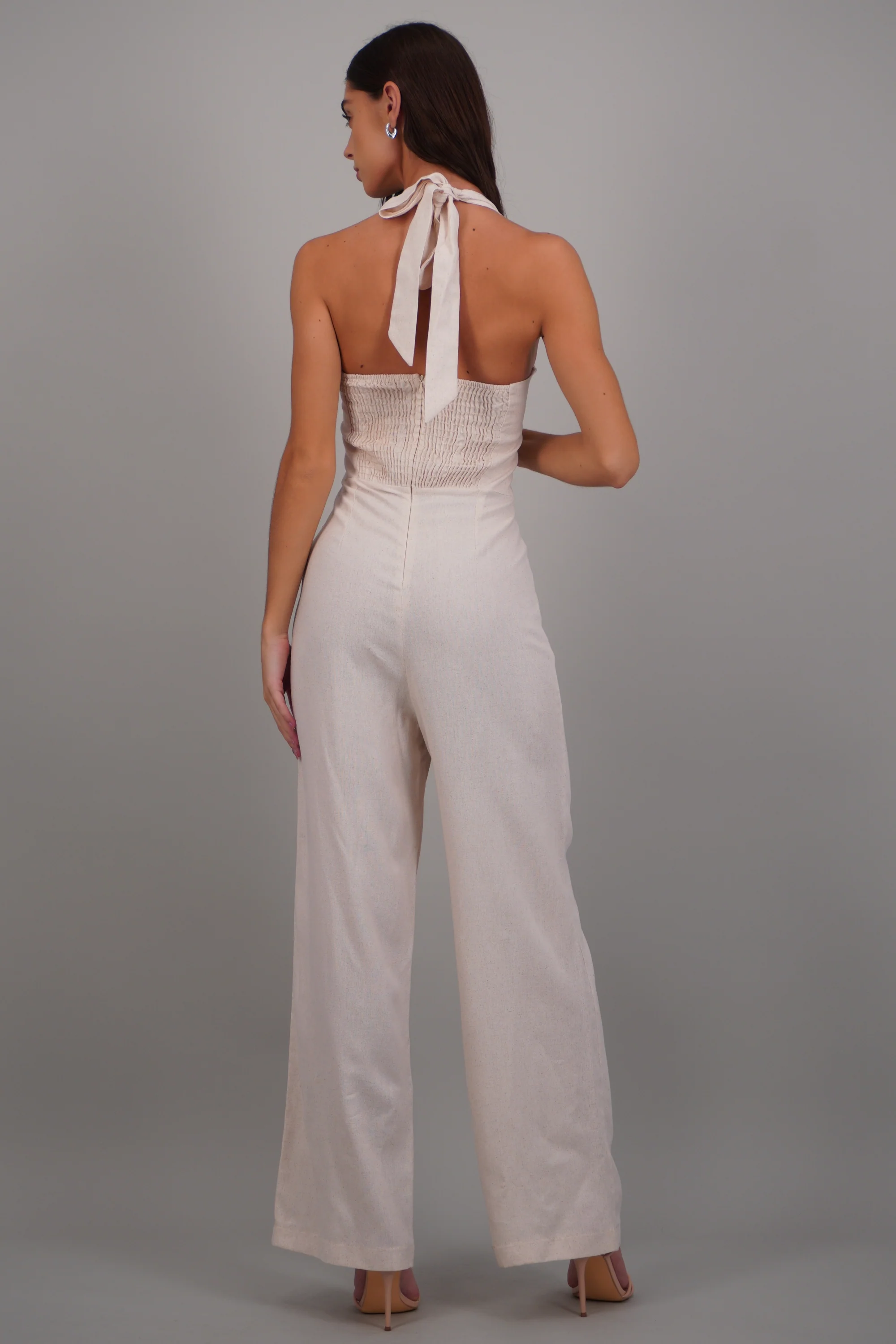 Jumpsuit tirantes detalle smock en espalda - Image 4