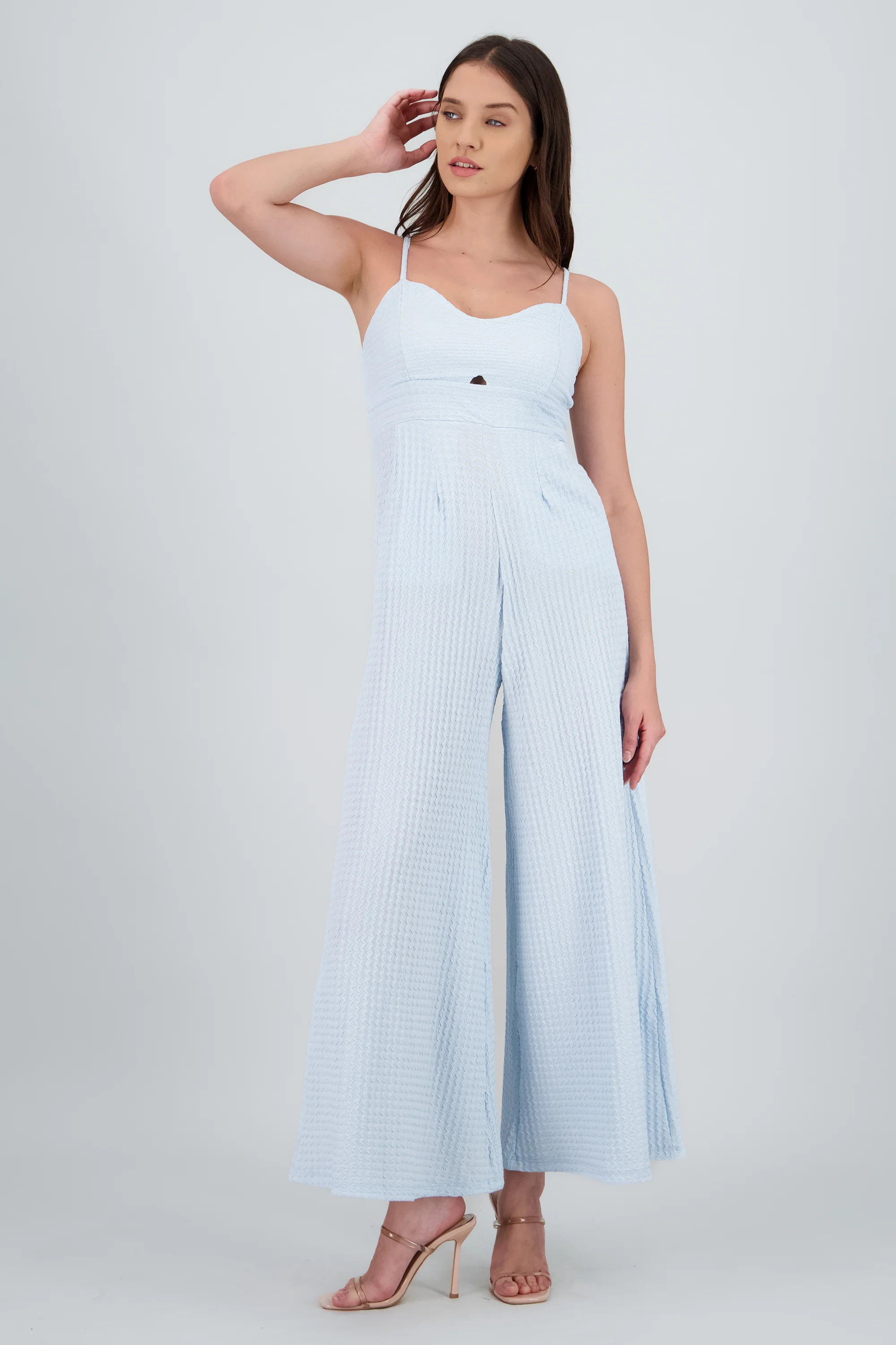 Jumpsuit tirantes detalle textura - Image 2