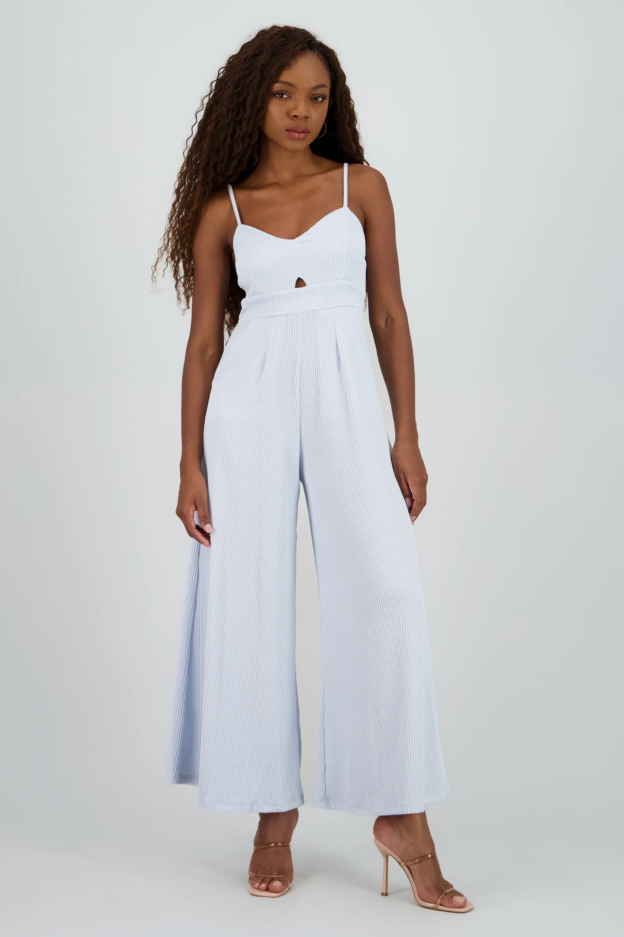 Jumpsuit tirantes detalle textura - Image 2