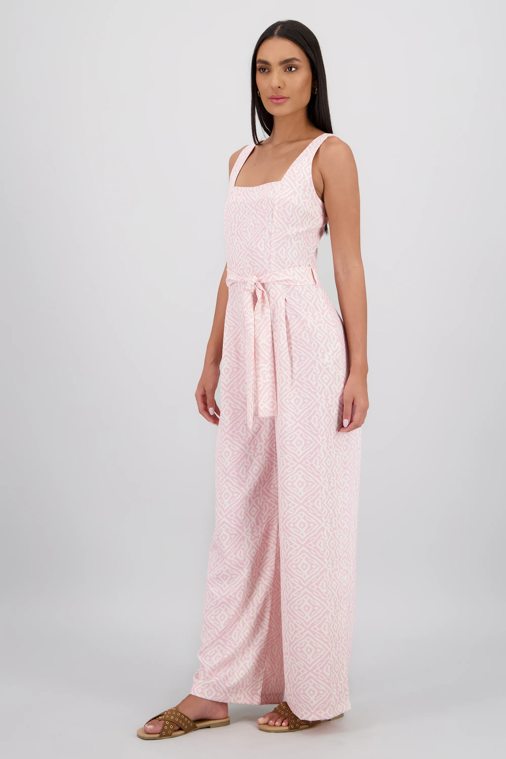 Jumpsuit tirantes gruesos escote cuadrado - Image 3