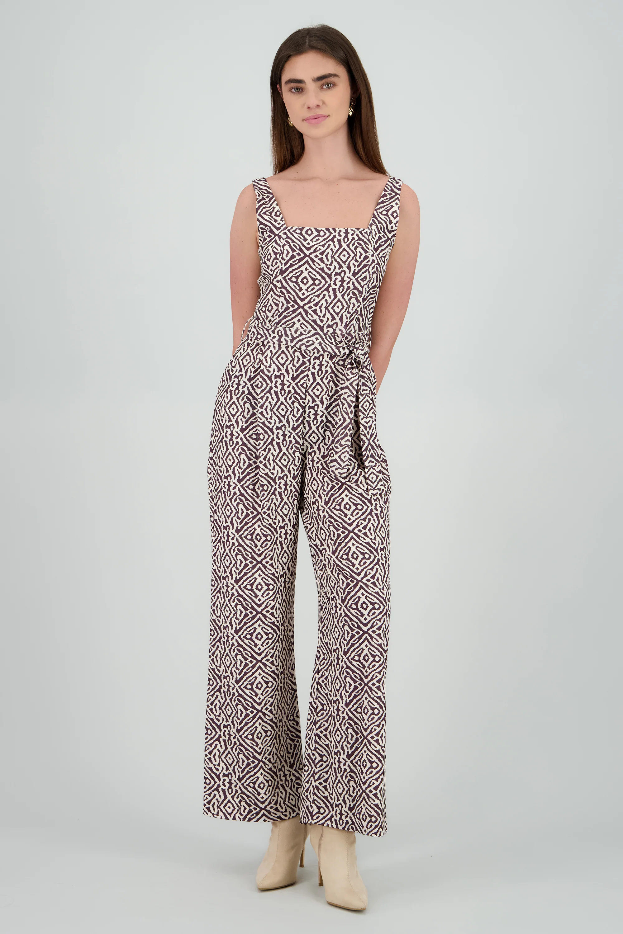 Jumpsuit tirantes gruesos escote cuadrado - Image 2