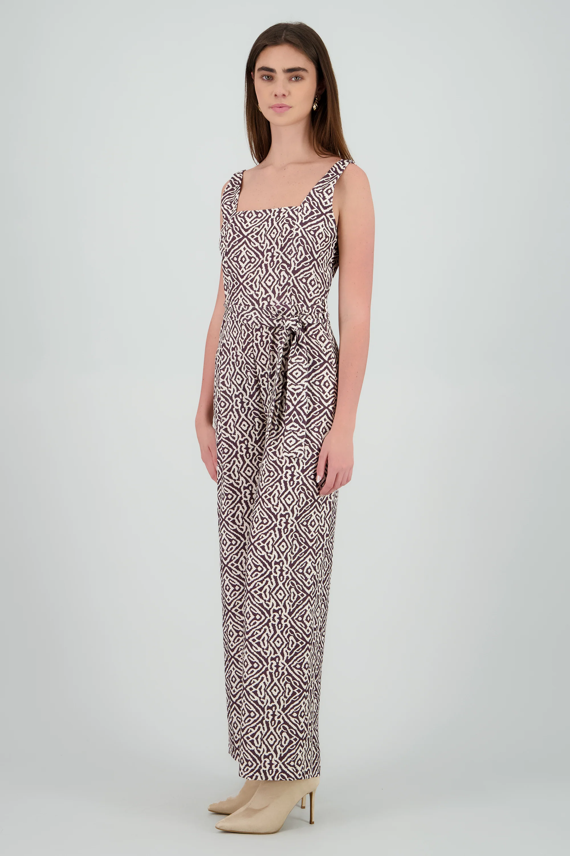 Jumpsuit tirantes gruesos escote cuadrado - Image 3