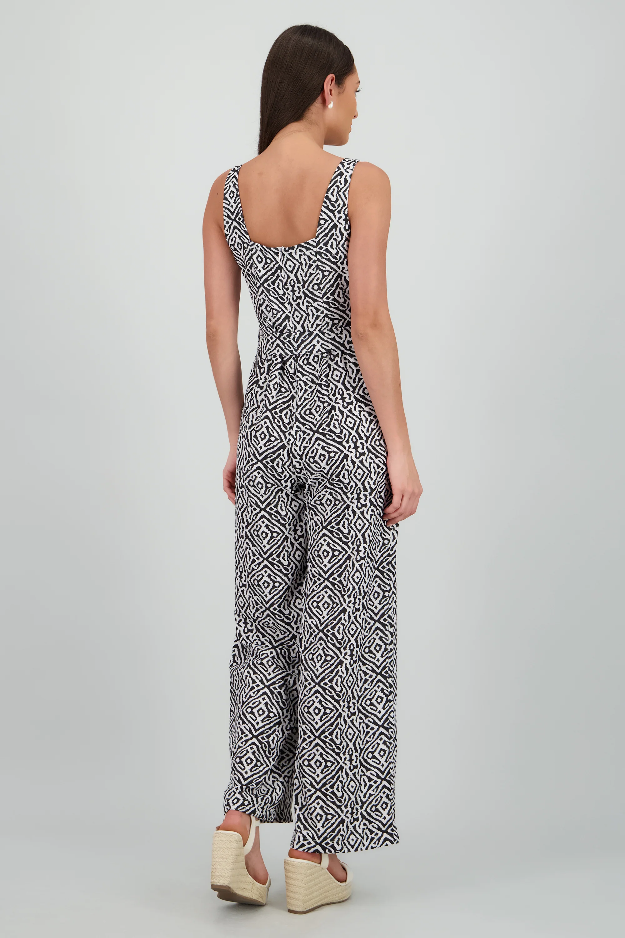 Jumpsuit tirantes gruesos escote cuadrado - Image 4