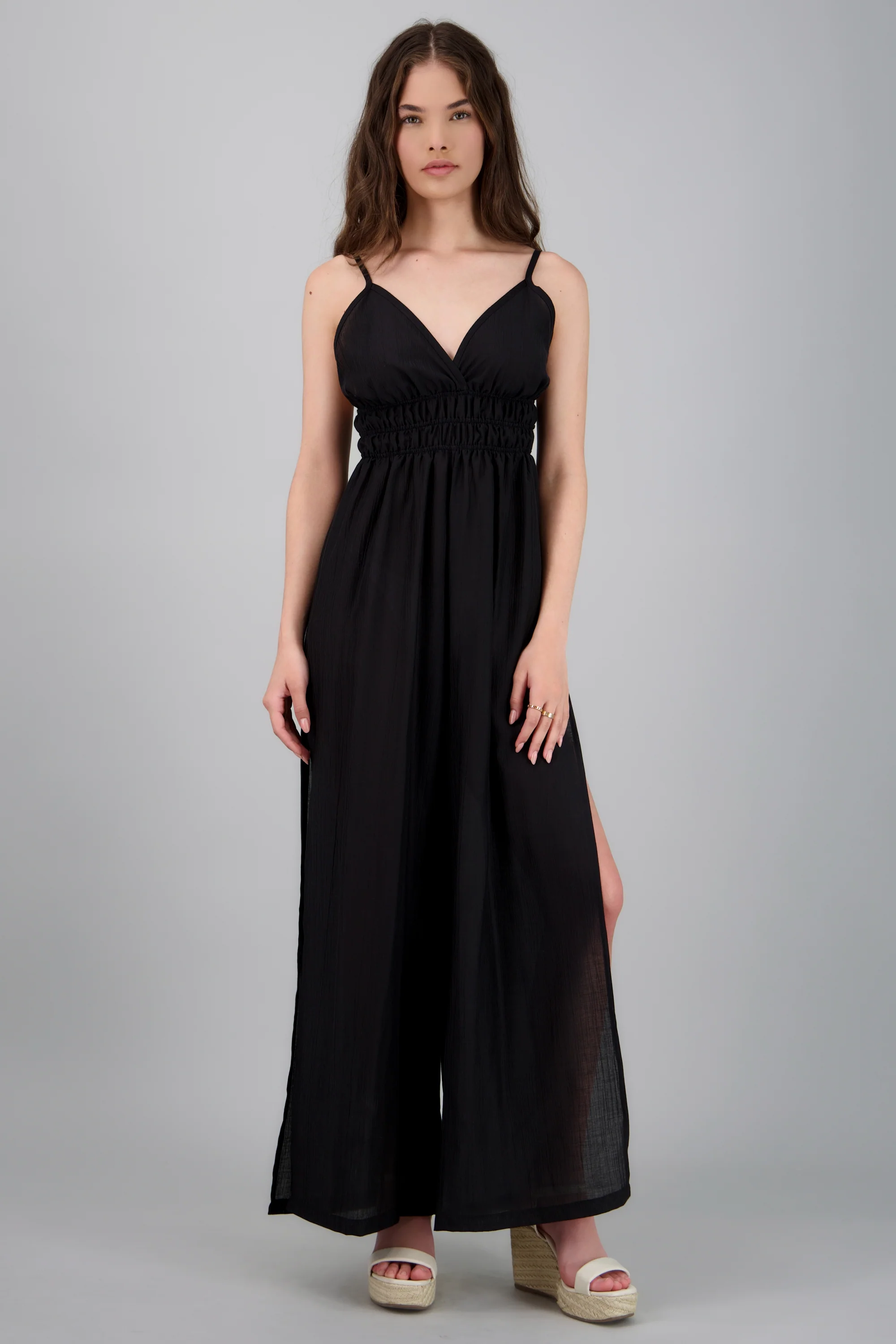 Jumpsuit tirantes pierna abierta