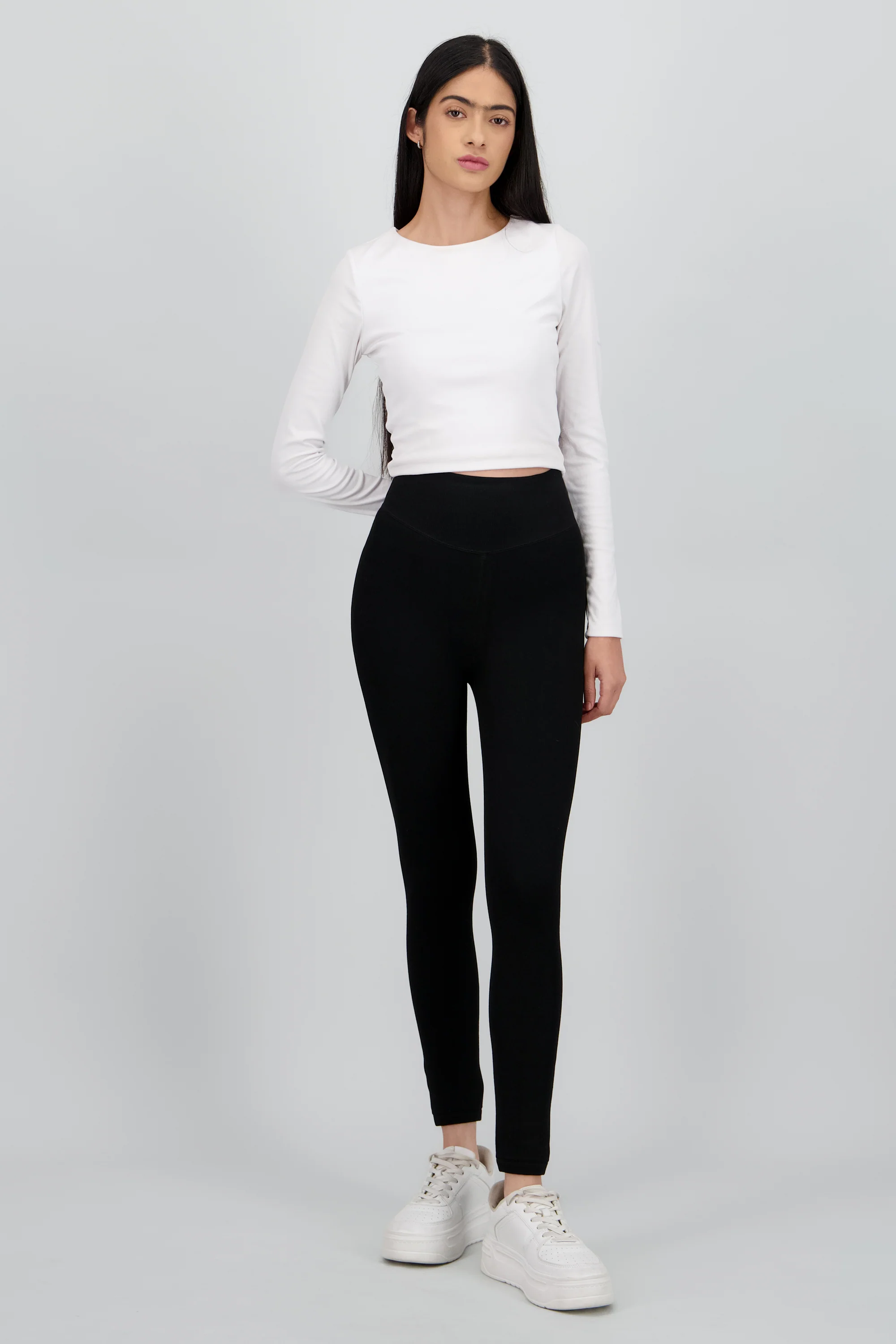 Legging pu peluche