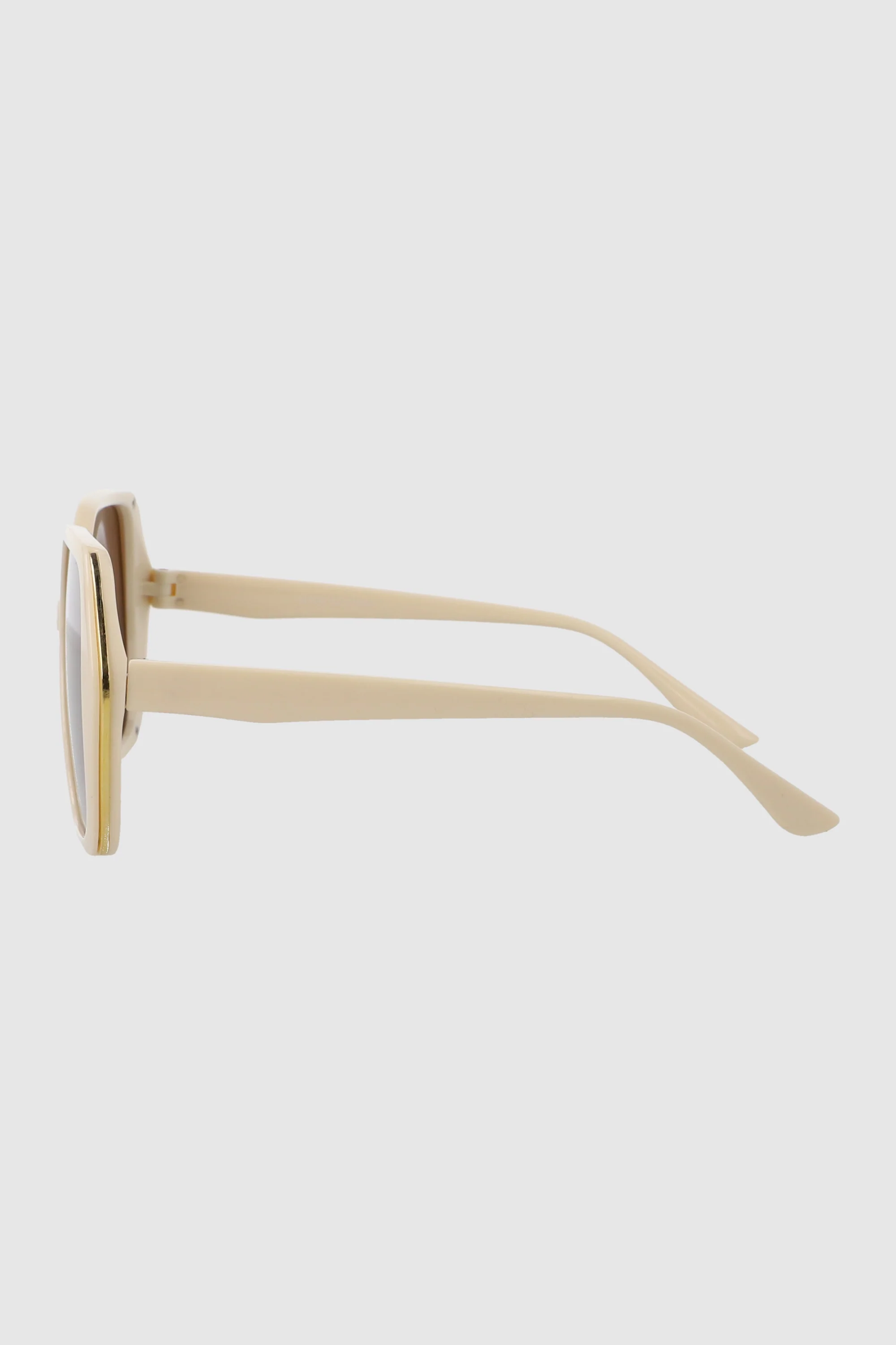 Lente cuadrado geometrico con borde metalico - Image 3