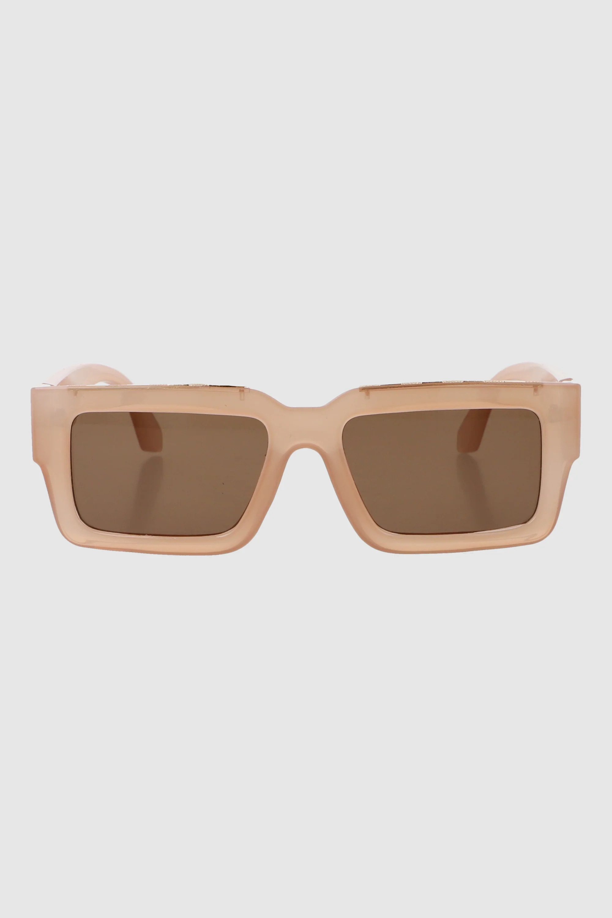 Lente wayfarer ancho traslucido