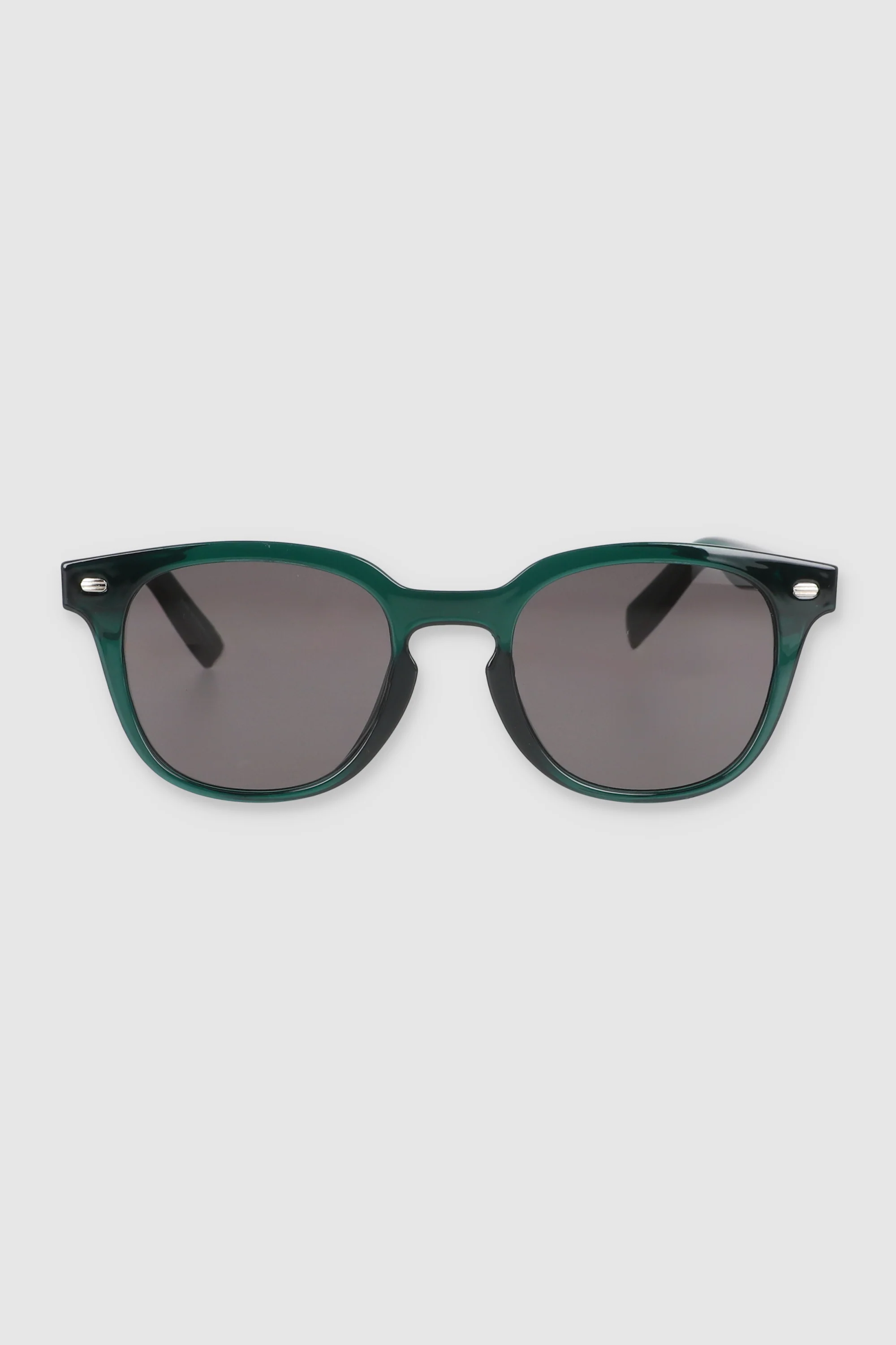 Lente wayfarer pasta delgada detalle metalico