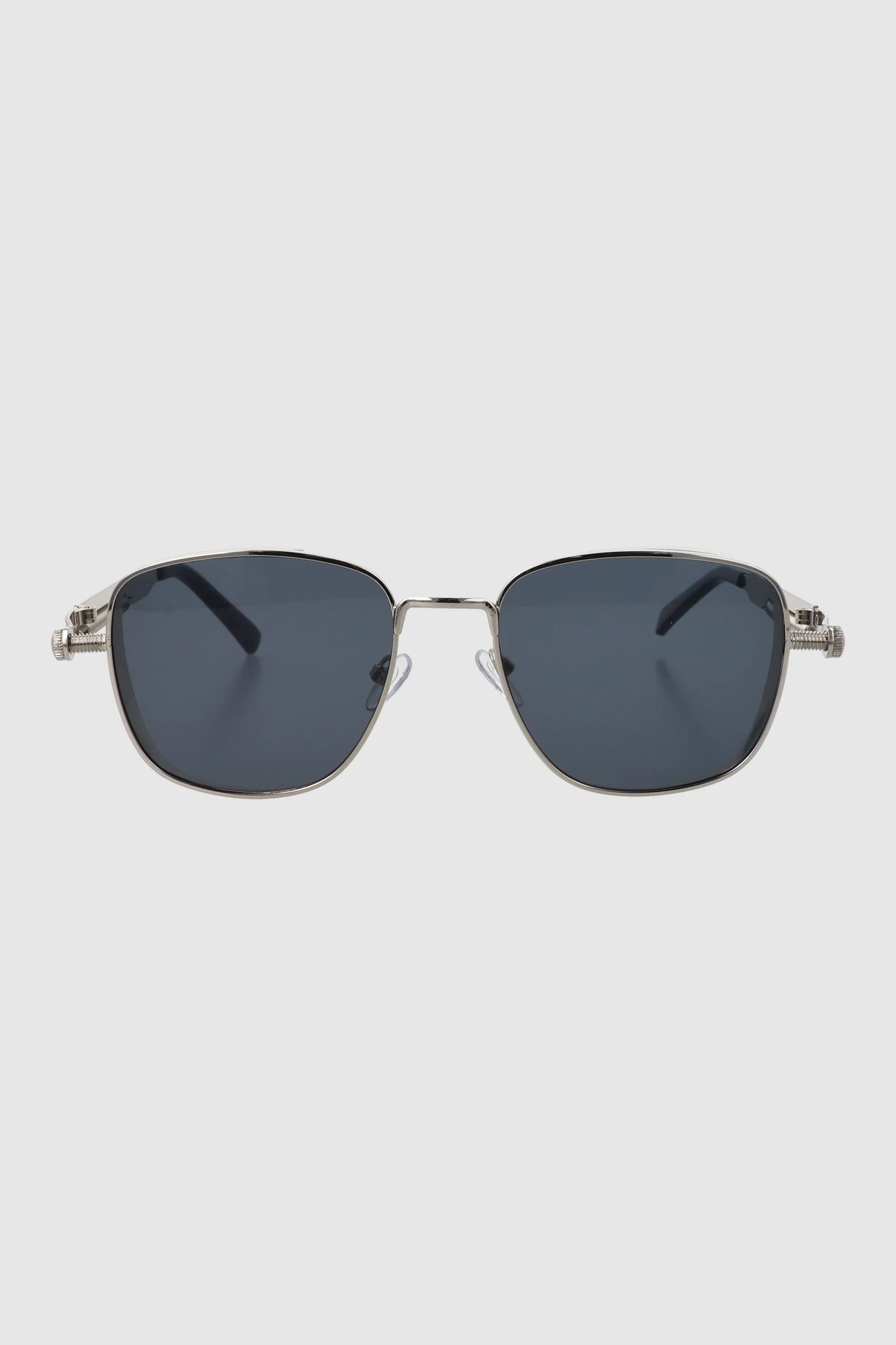 Lentes cuadrados armazón ancho metal