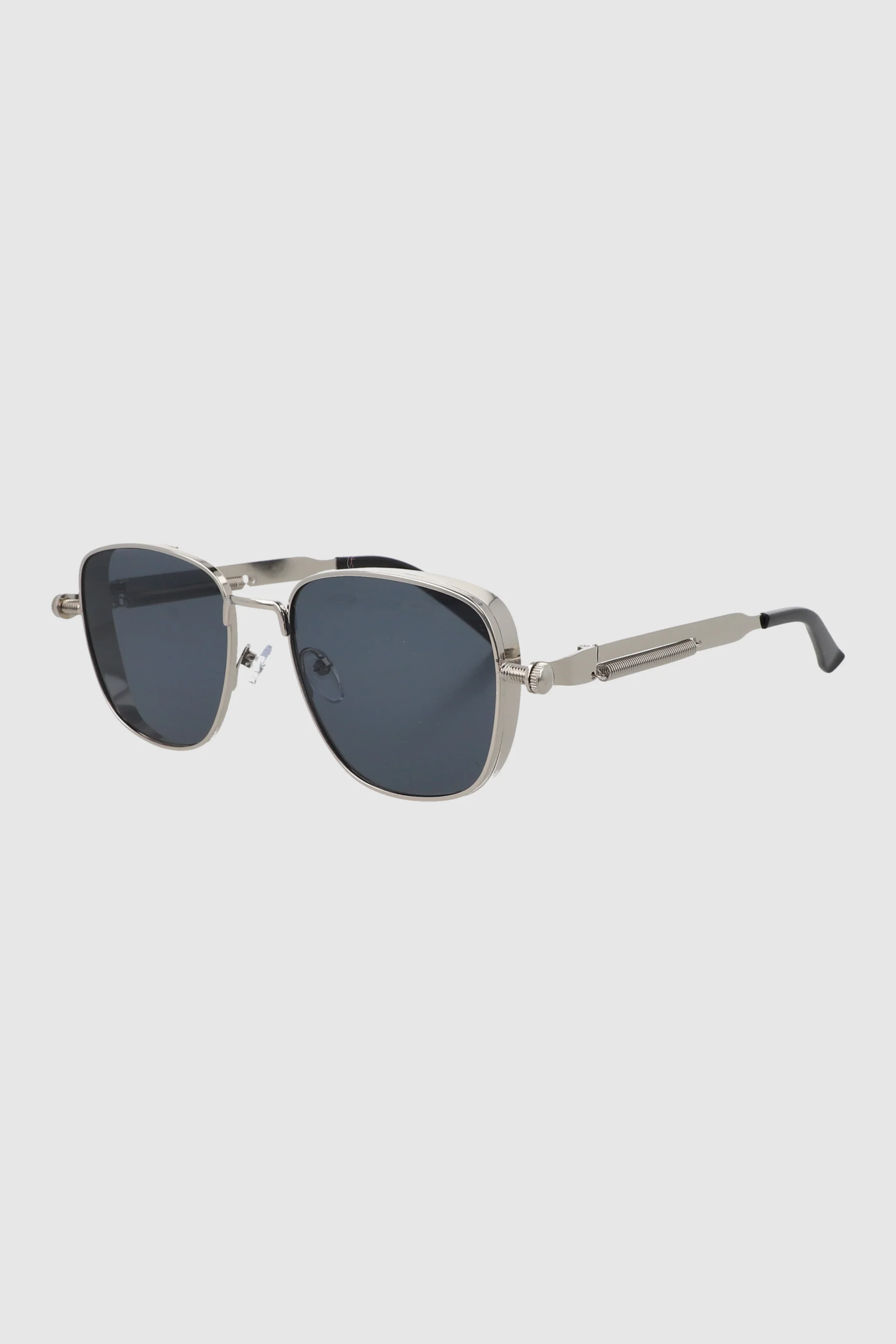 Lentes cuadrados armazón ancho metal - Image 2