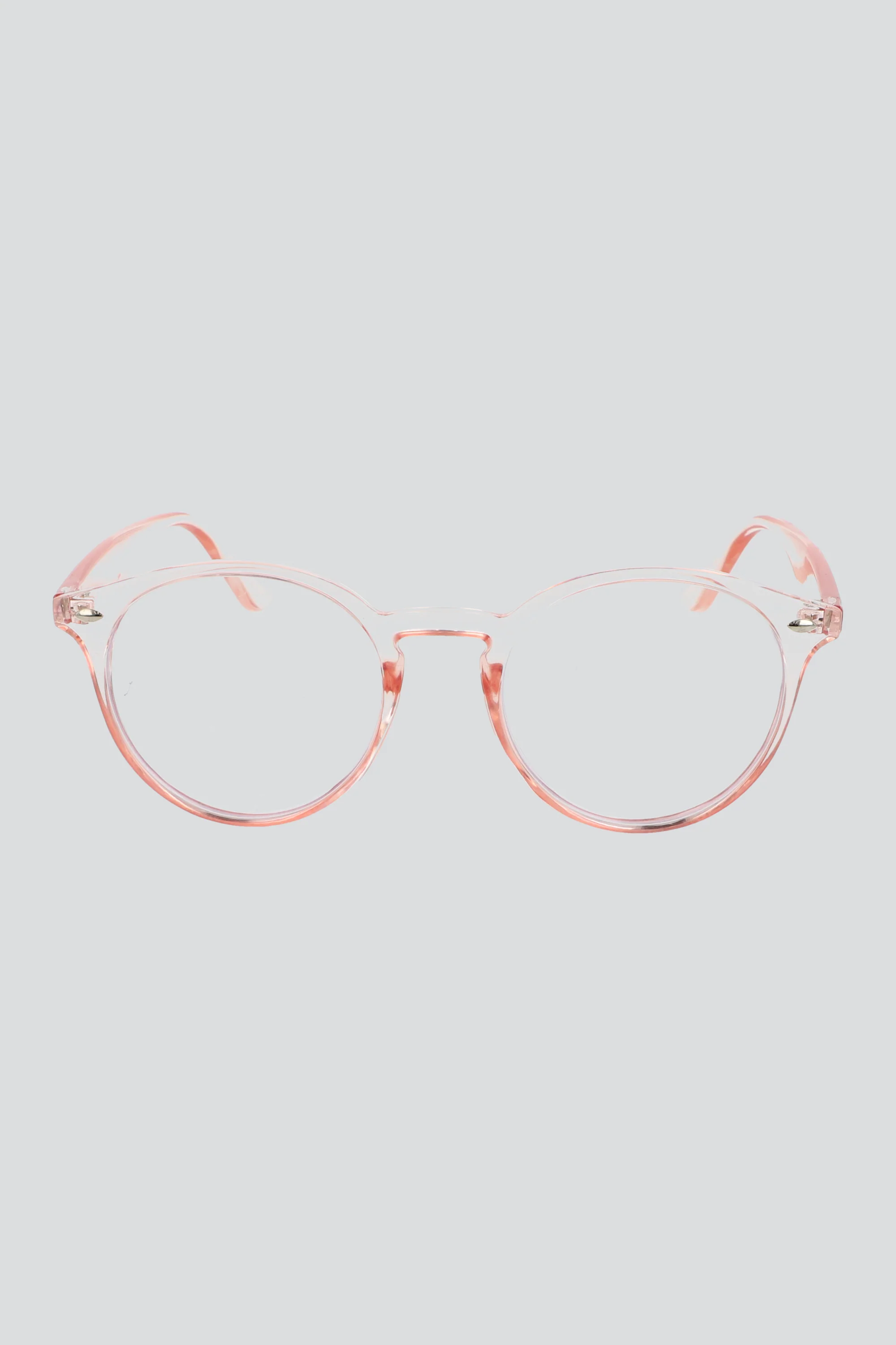 Lentes redondos marco grueso luz azul
