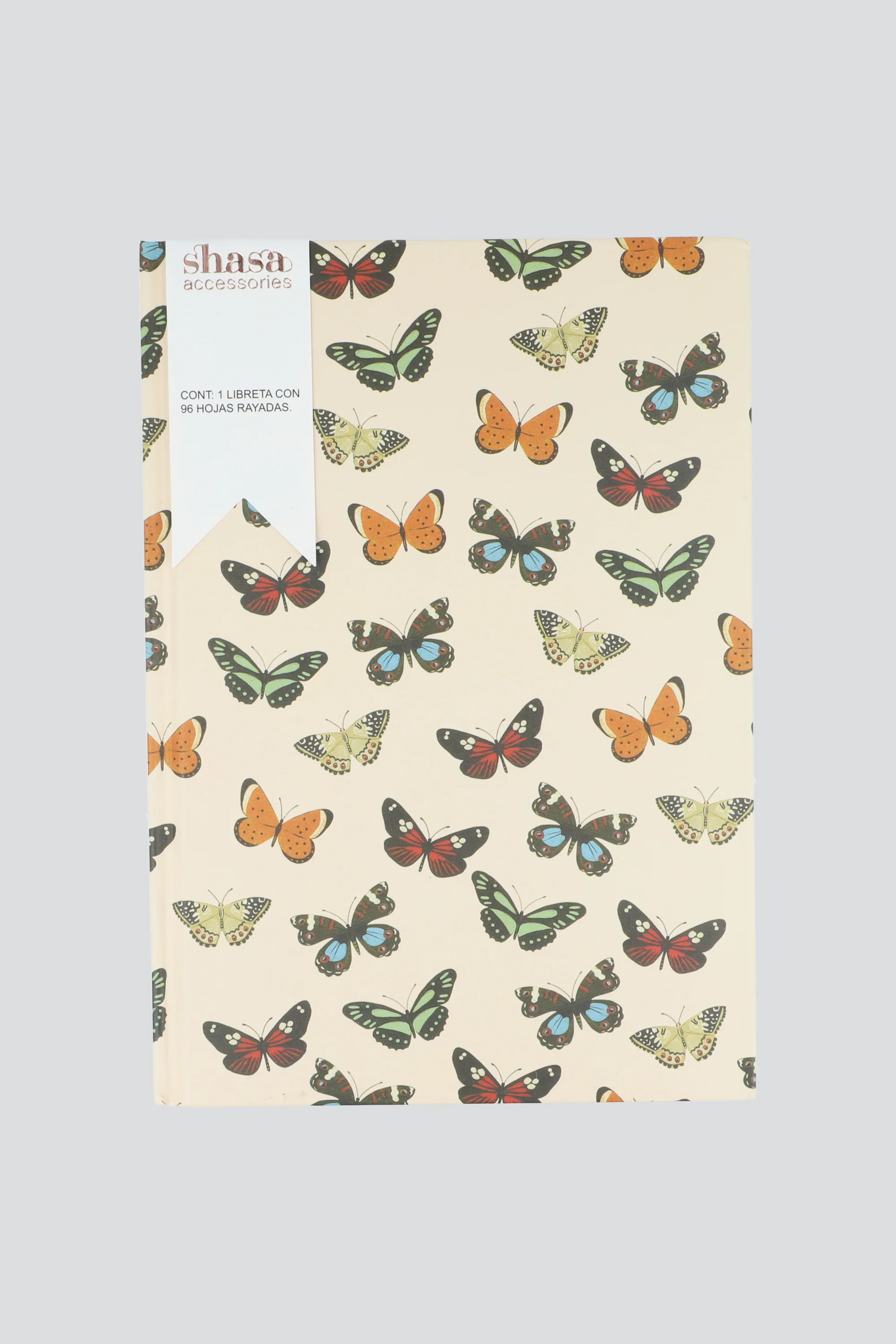 Libreta mariposas 100 hojas raya a5