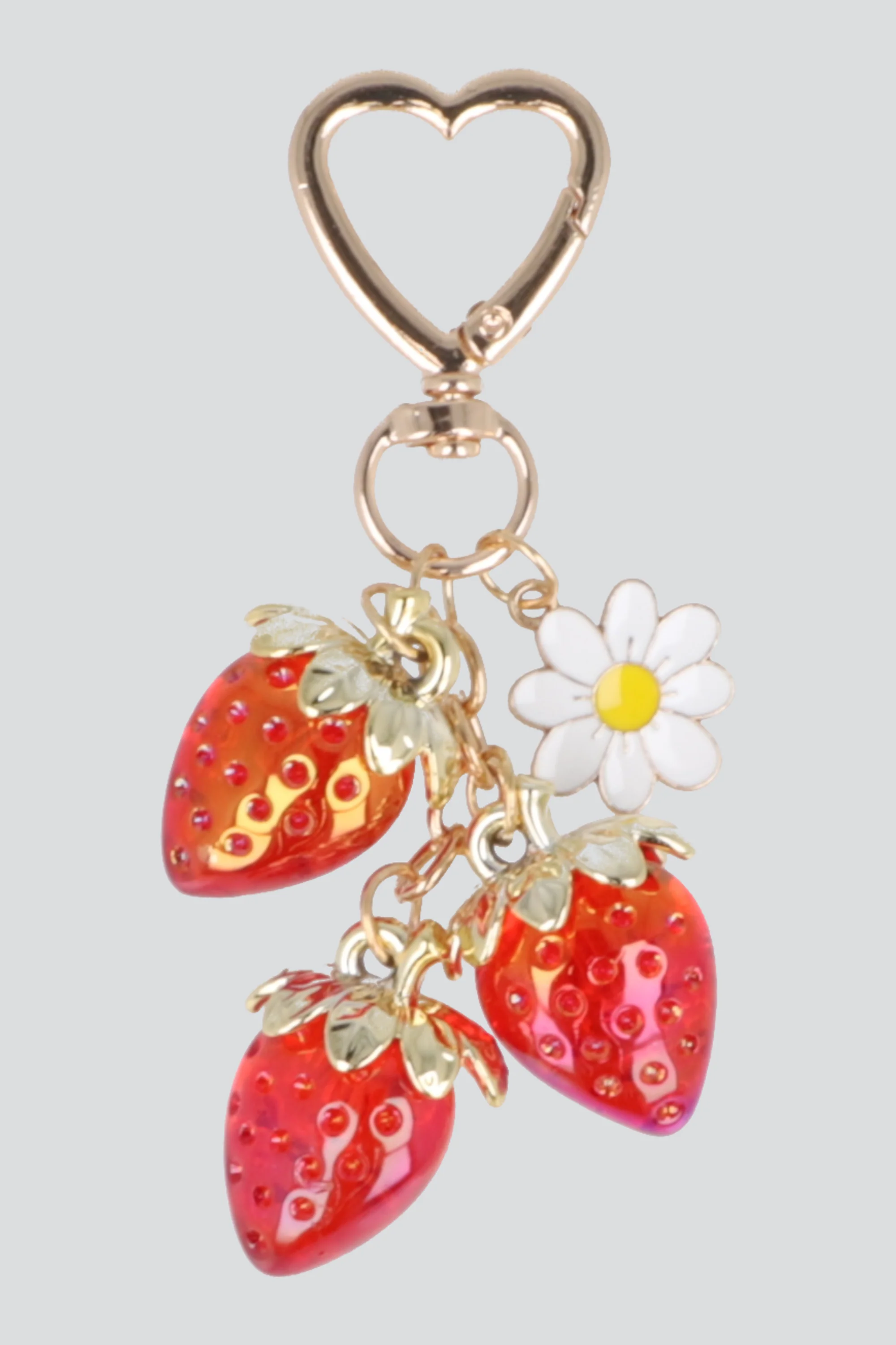 Llavero fresas flor