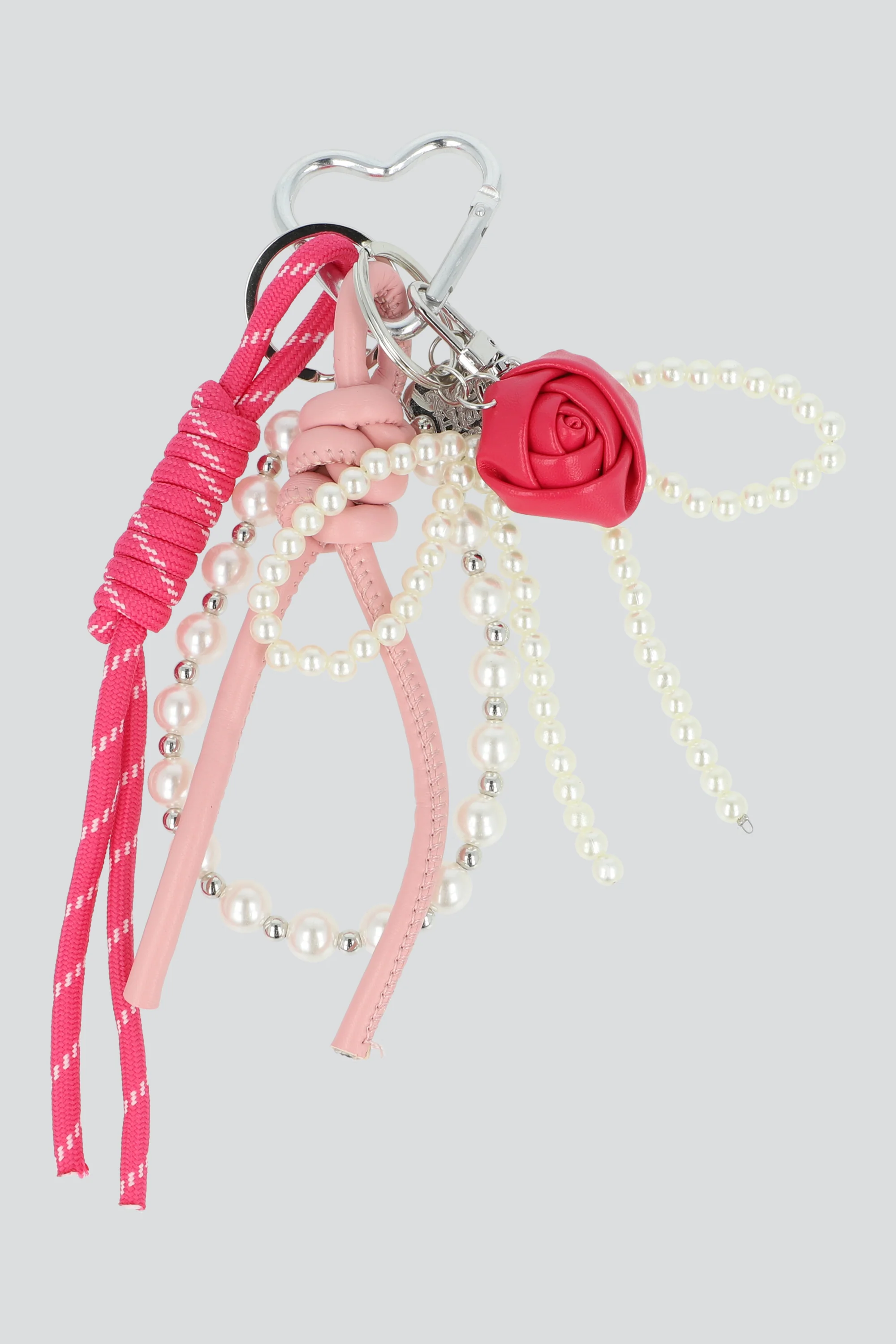 LLAVERO TIRAS ROSA TELA BC