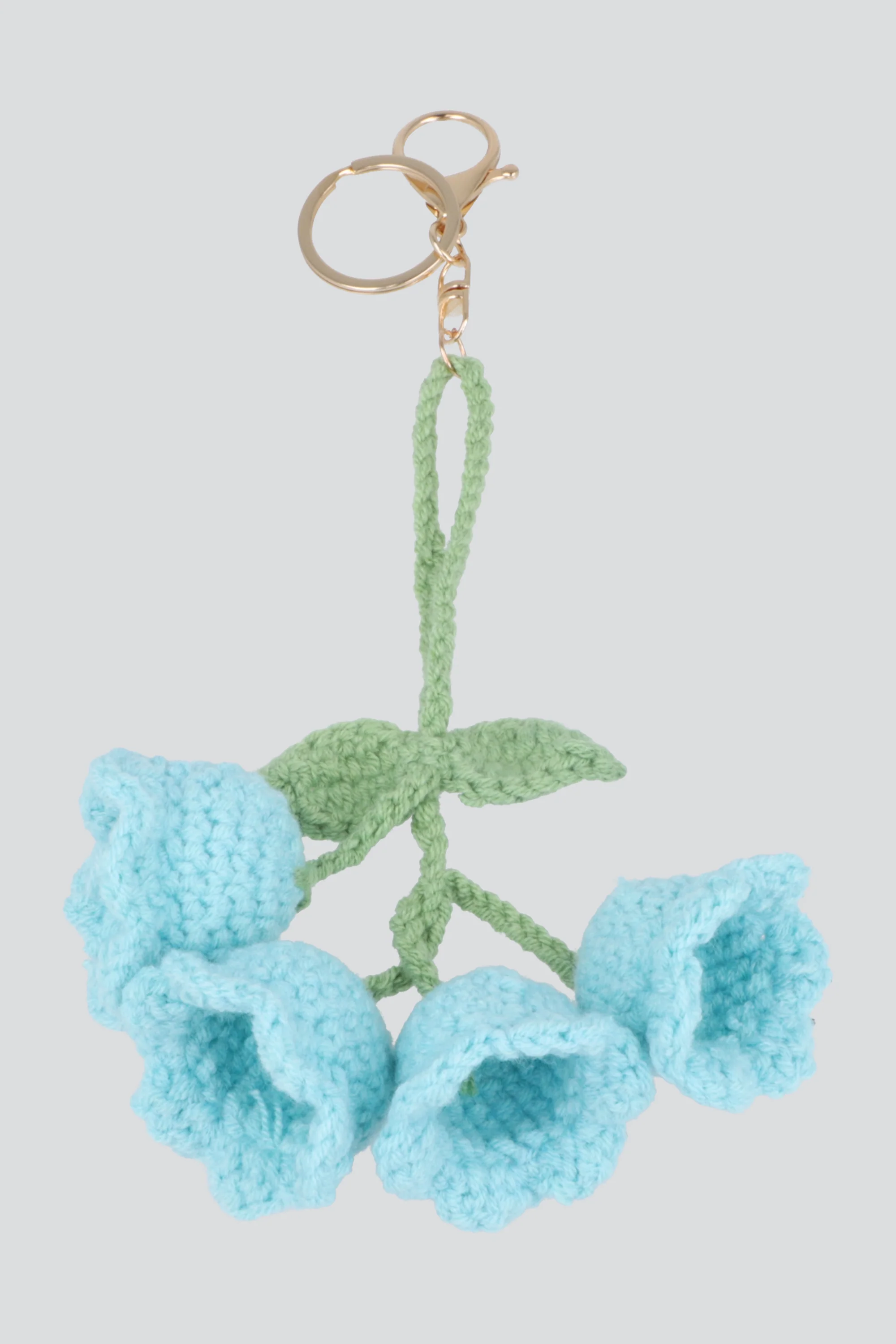 Llavero tulipanes crochet