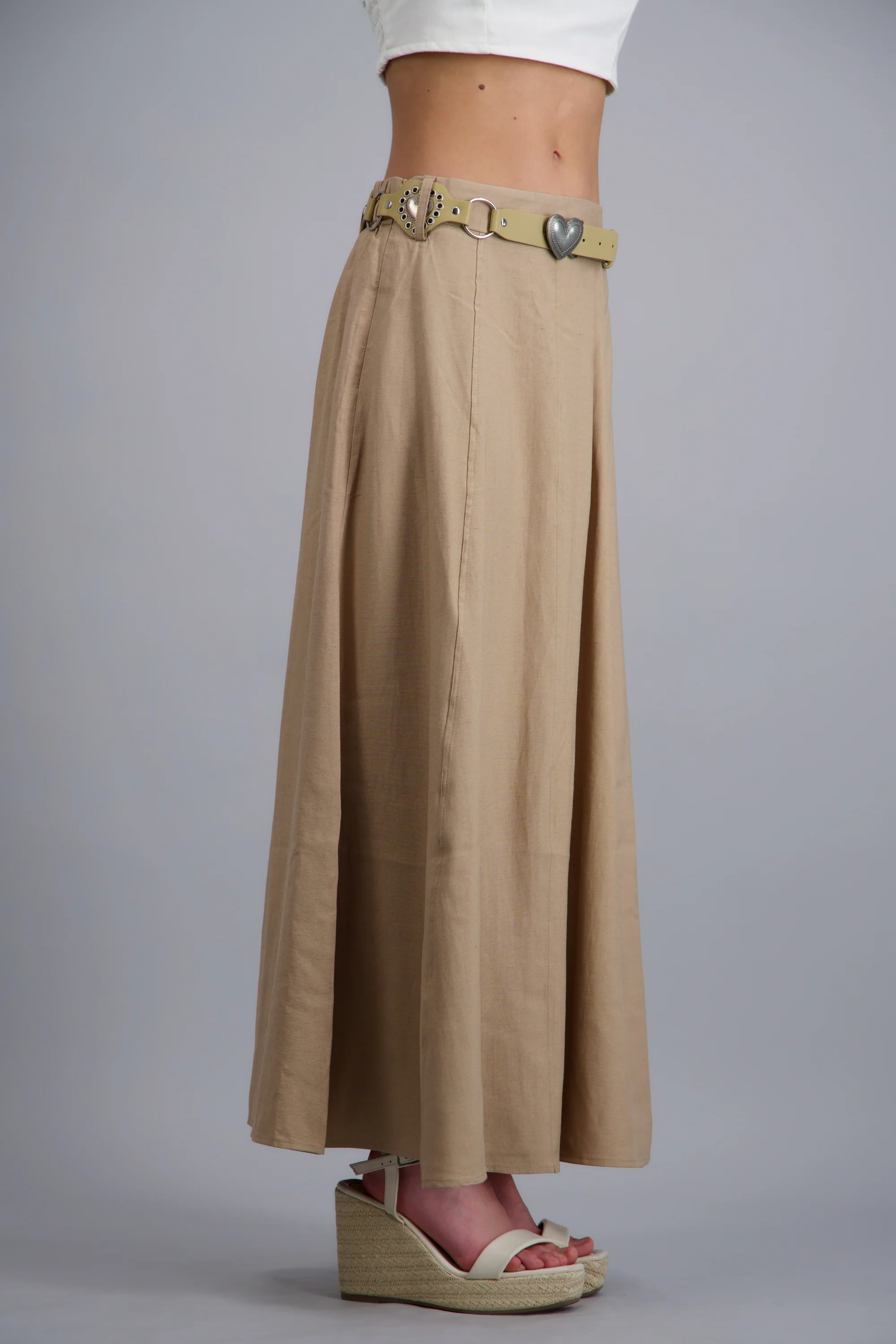 Maxi falda con cinturón - Image 3