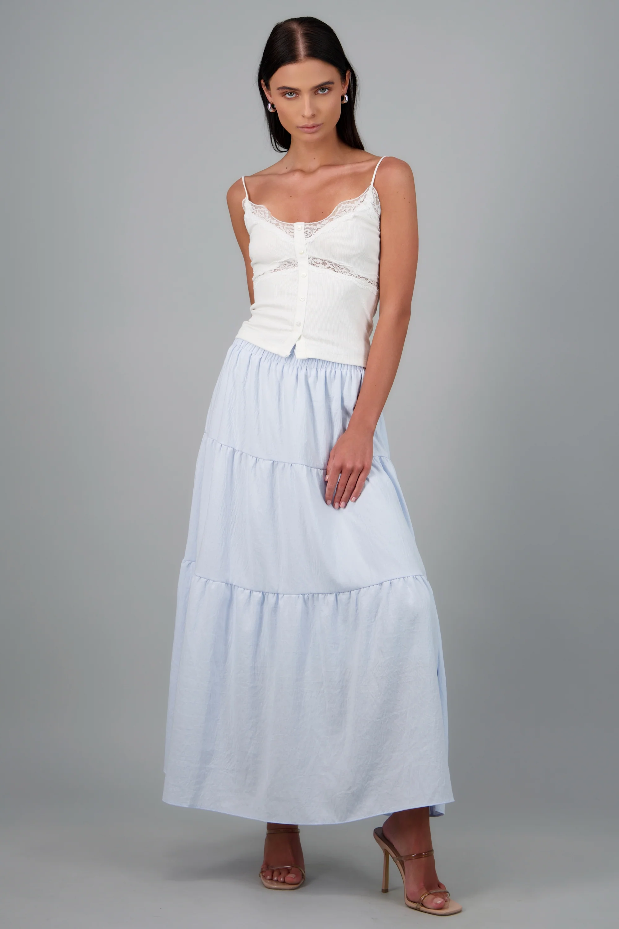 Maxi falda de varios olanes - Image 2