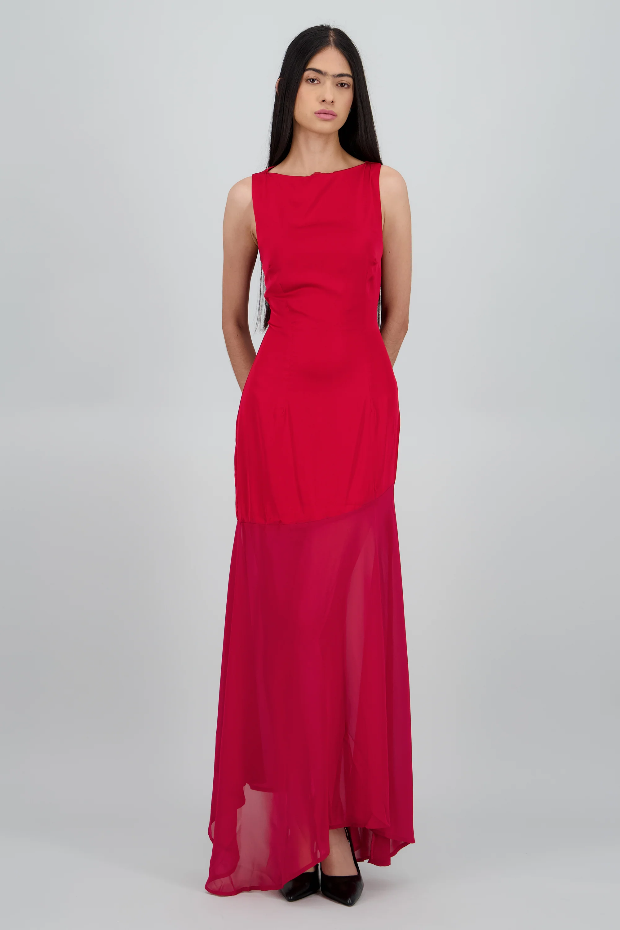 Maxi vestido asimetrico drop waist - Image 2