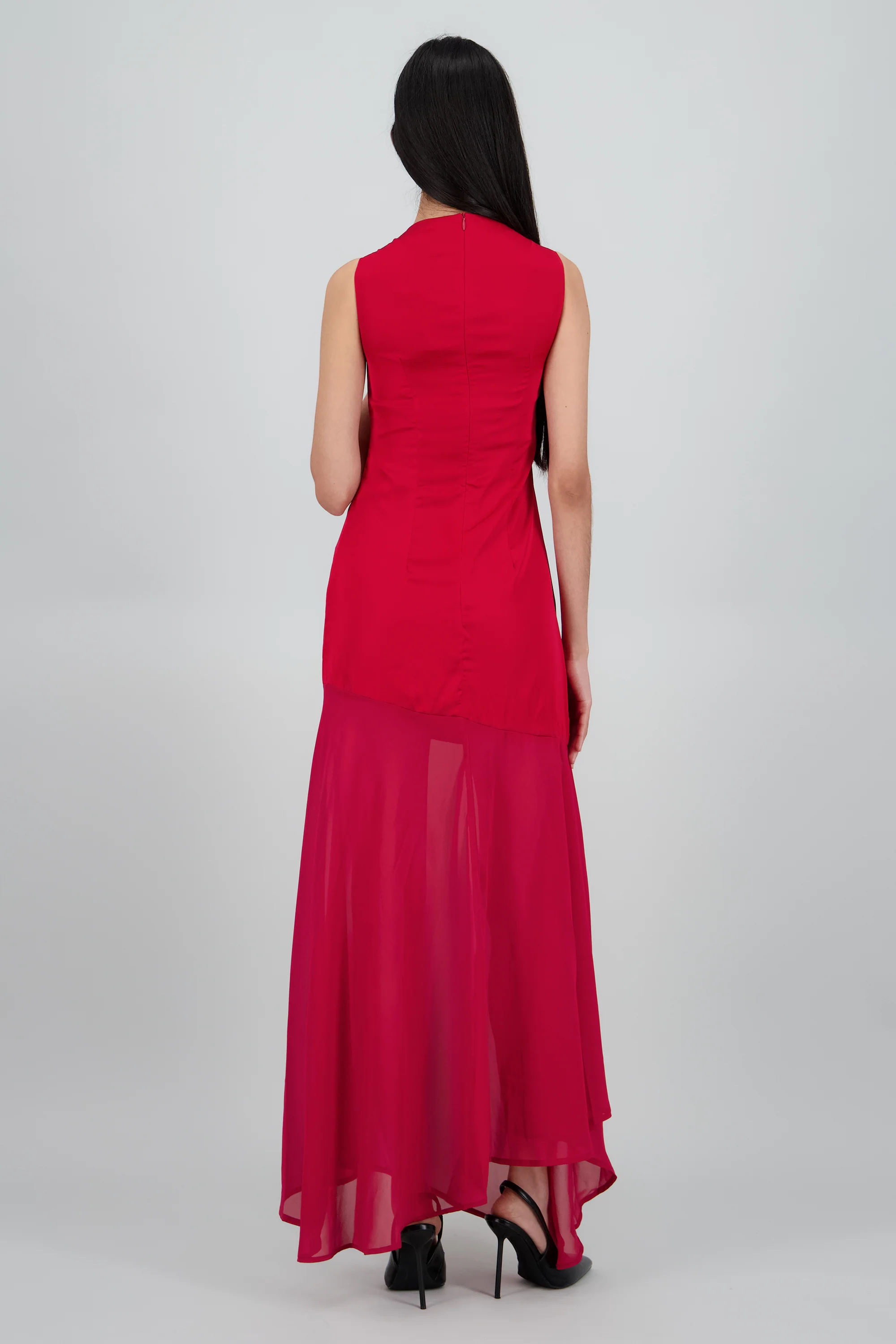 Maxi vestido asimetrico drop waist - Image 5