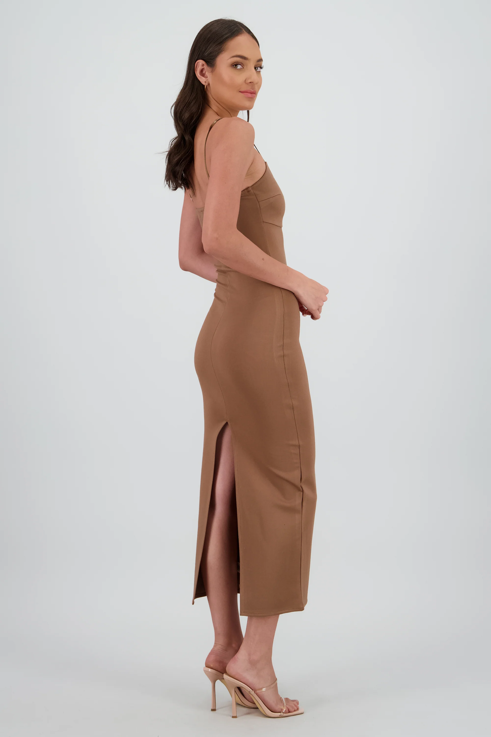 Maxi vestido bodycon liso - Image 3