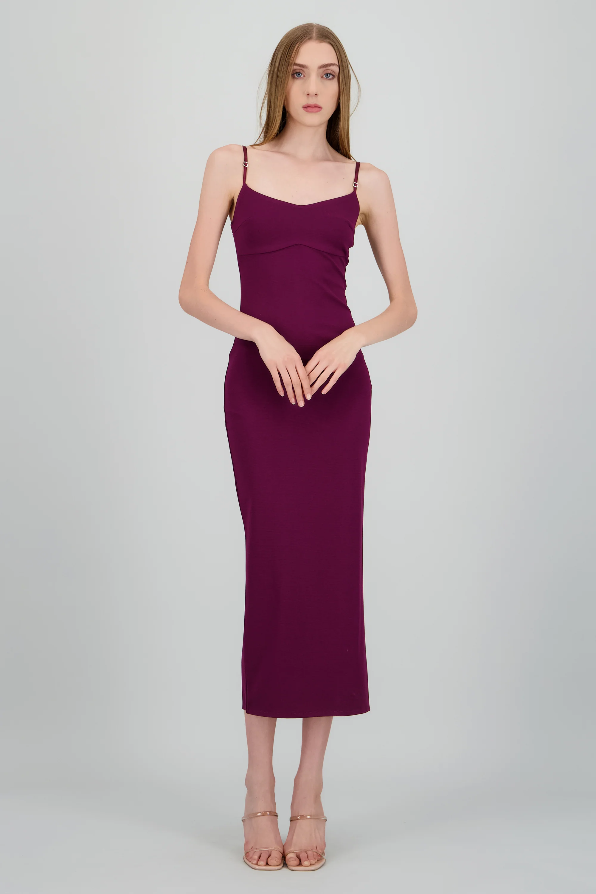 Maxi vestido bodycon liso