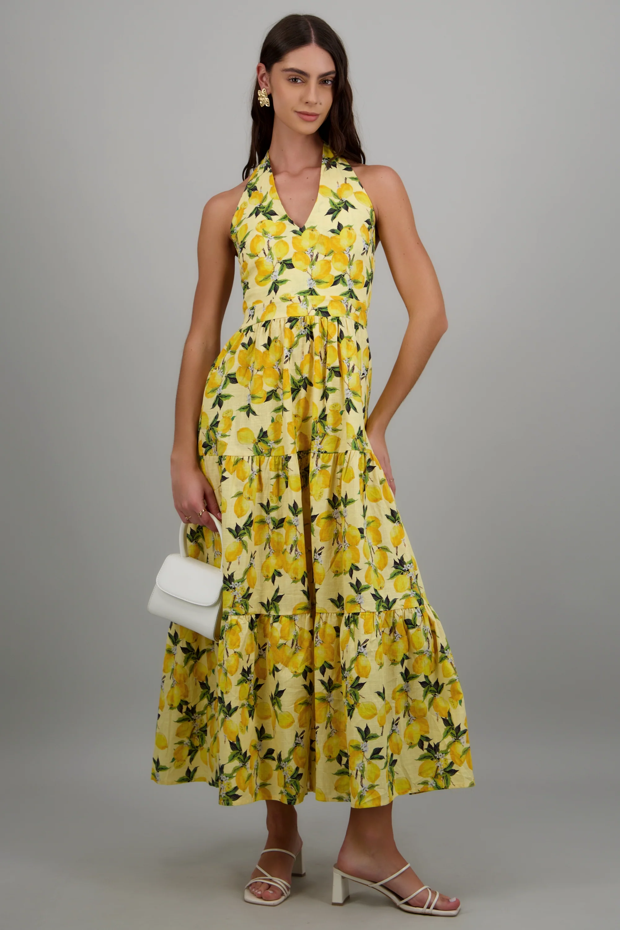 Maxi vestido estampado