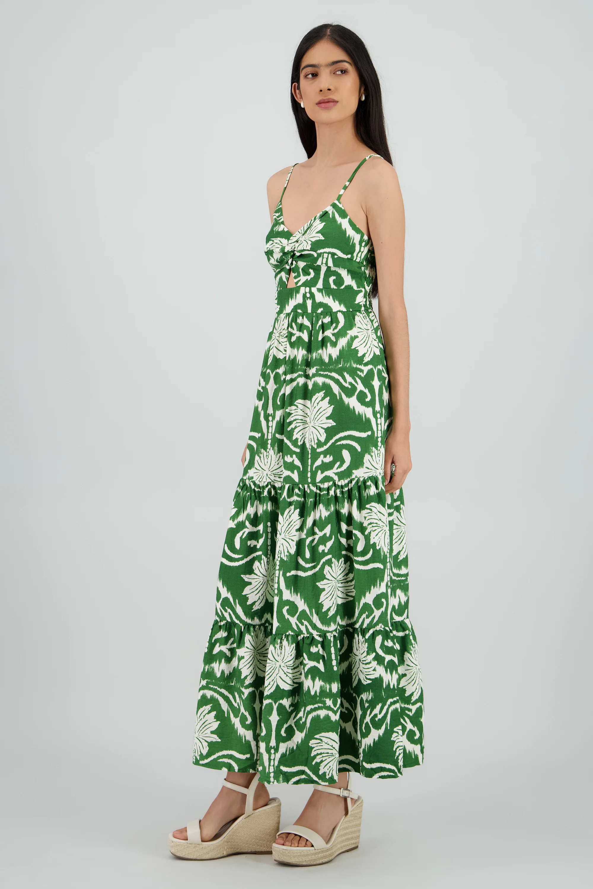 Maxi vestido estampado tropical - Image 3