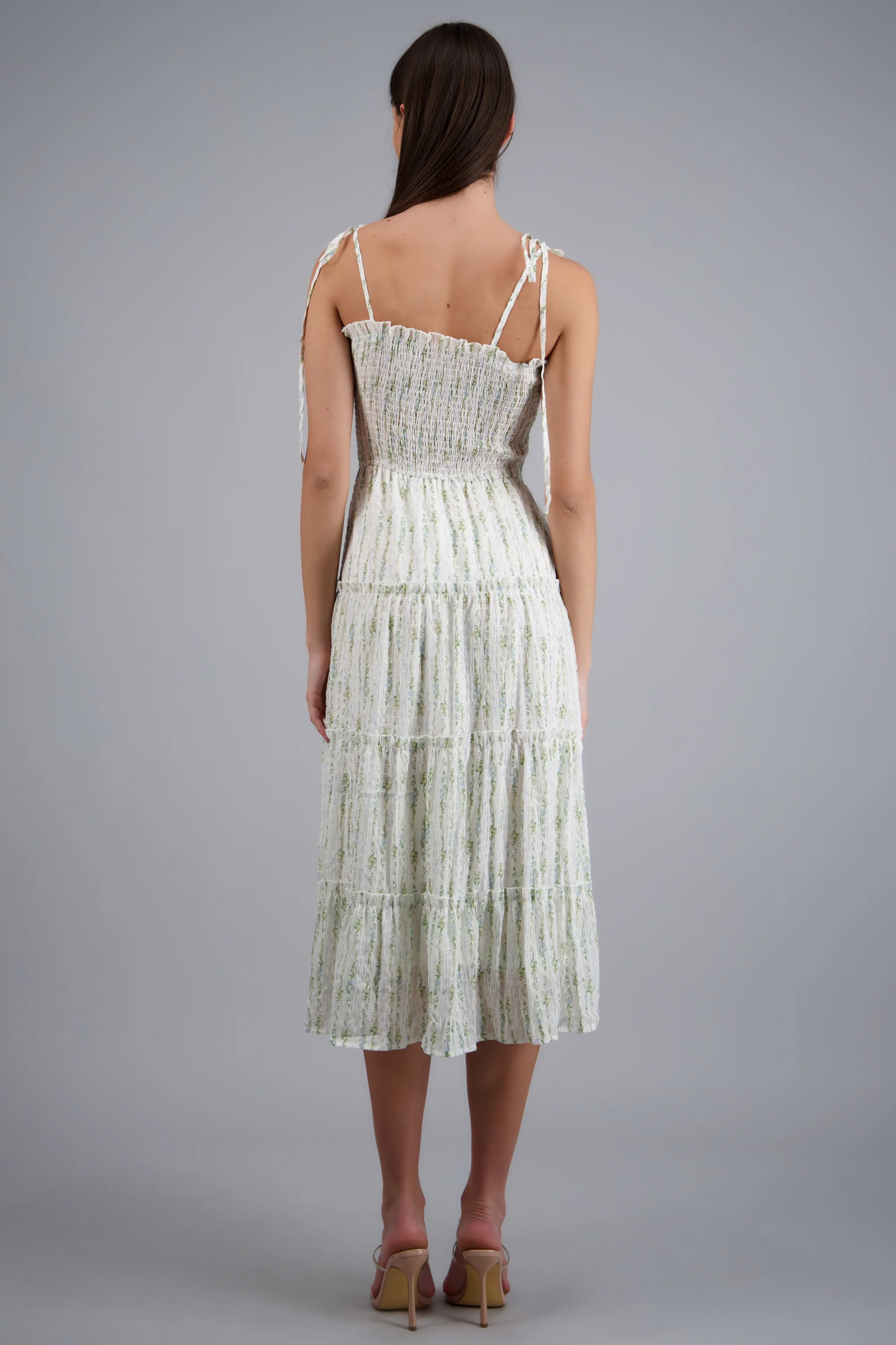 Maxi vestido rayas smock - Image 4