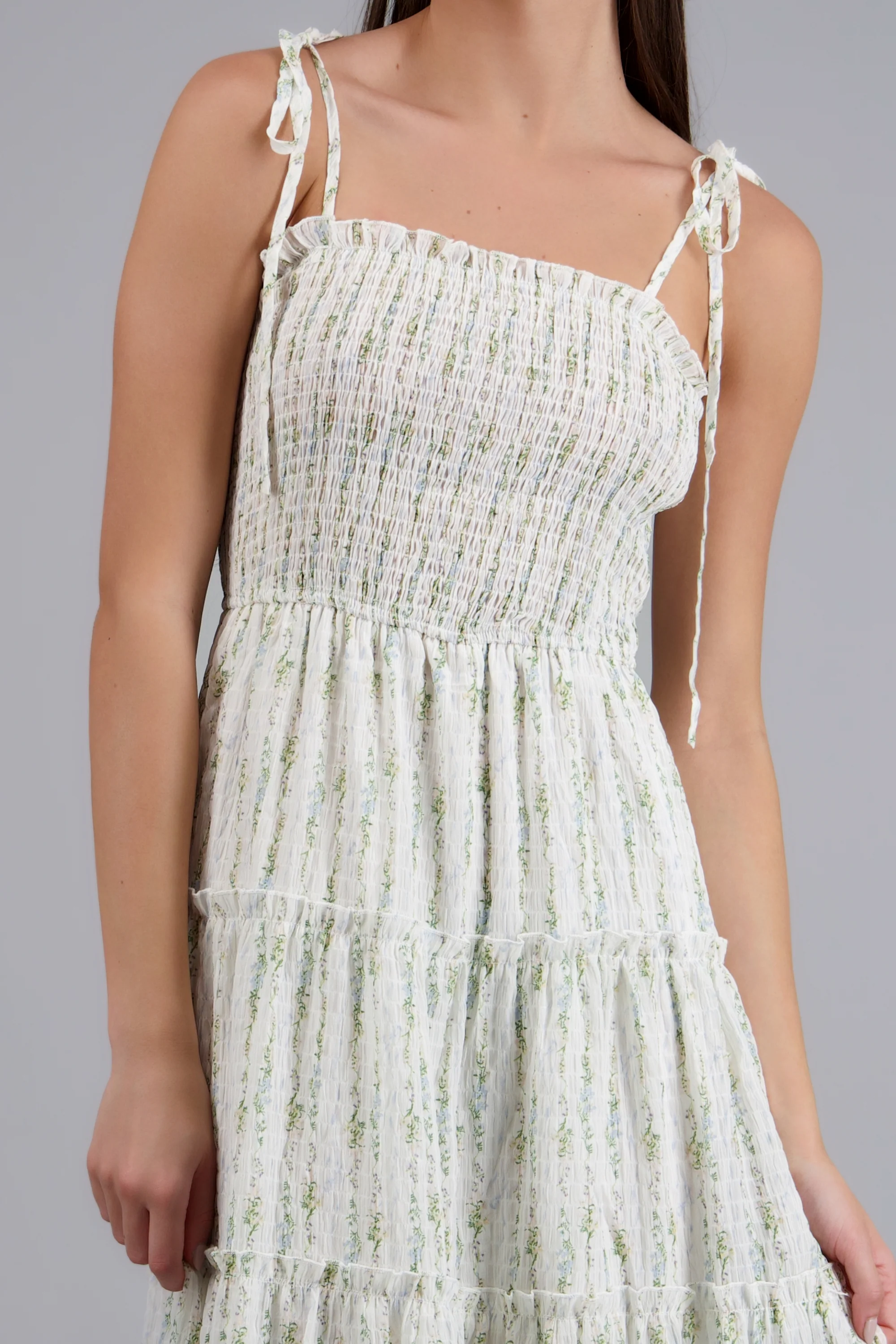 Maxi vestido rayas smock - Image 5
