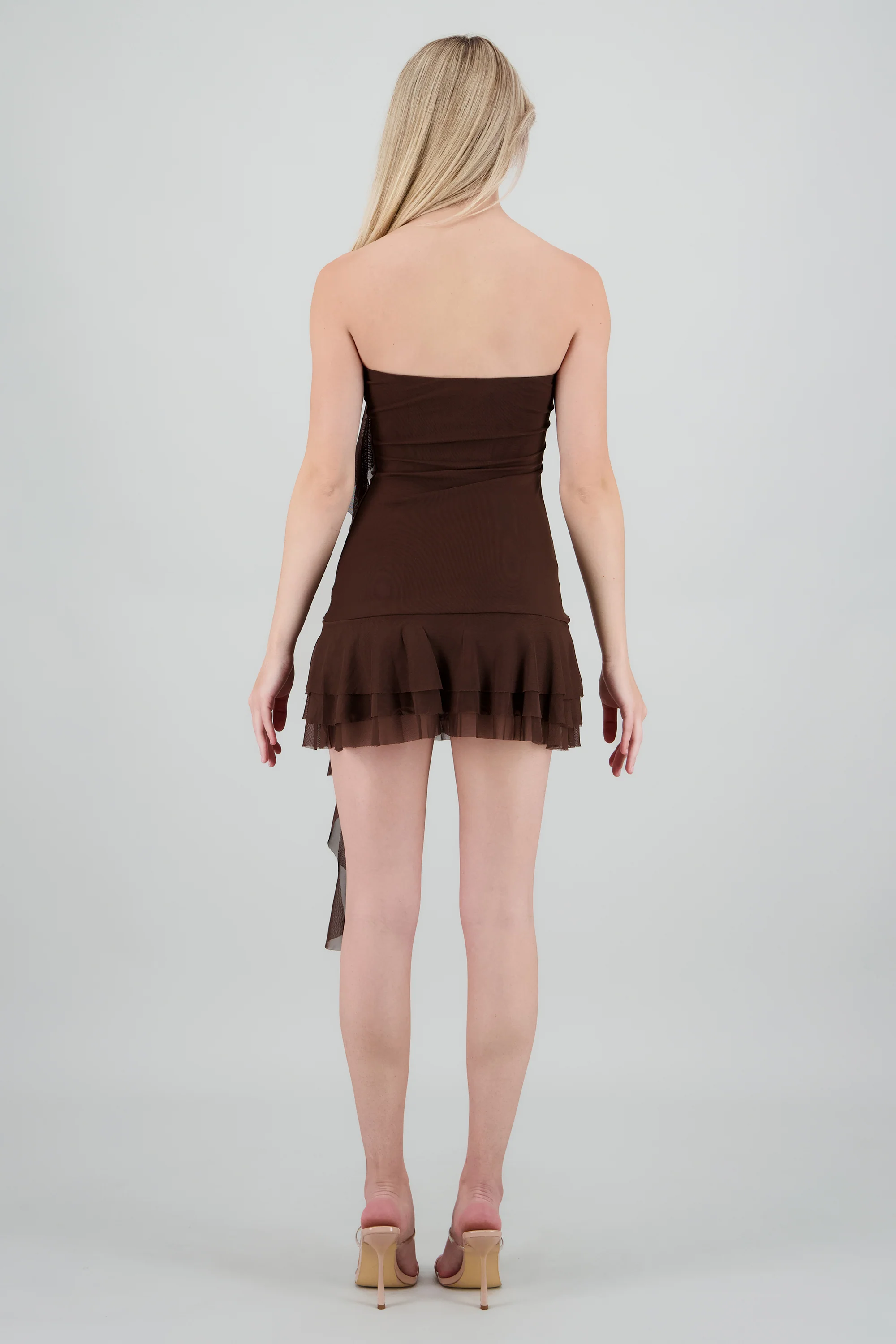 Mini vestido strapless olanes - Image 4
