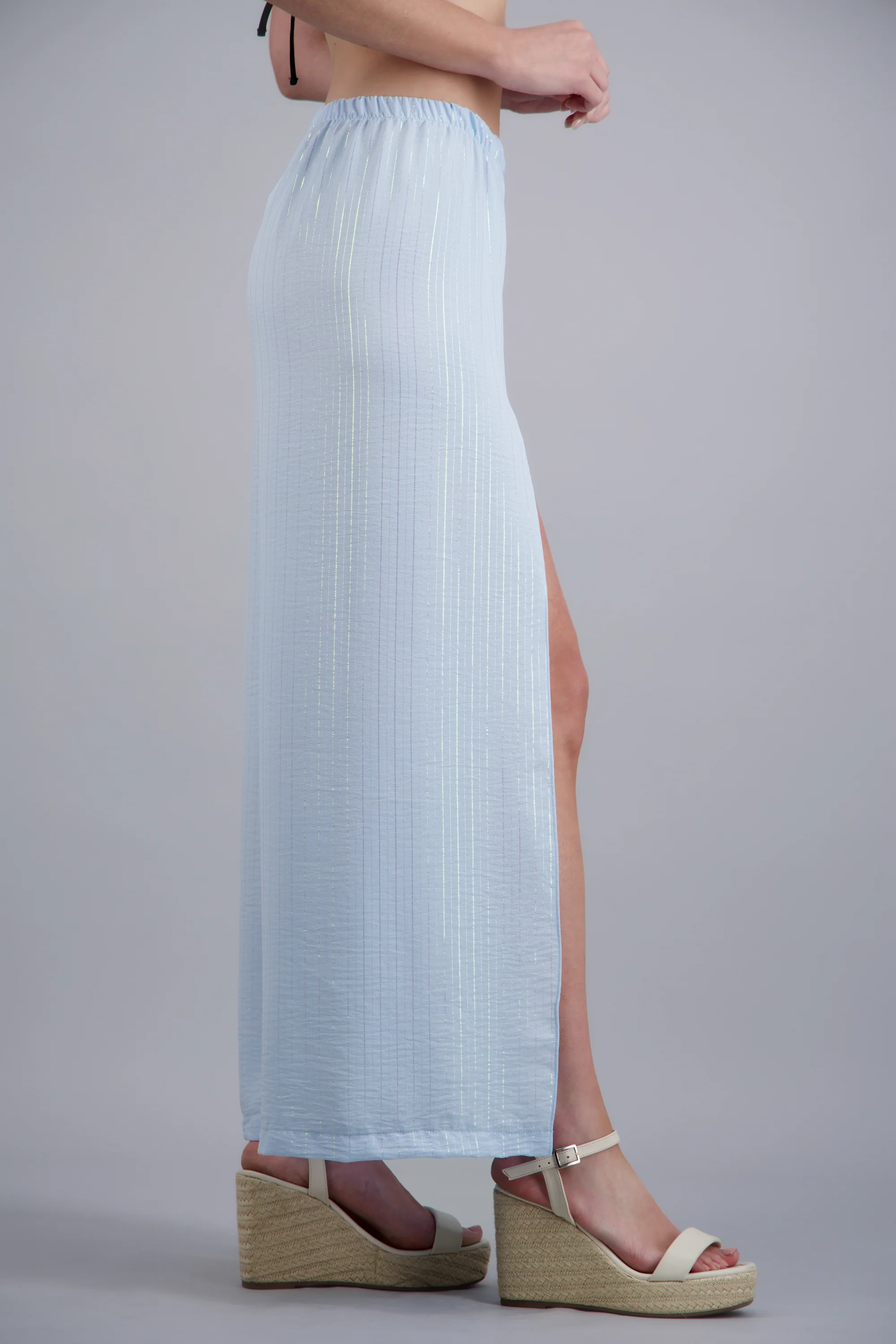Pantalon aberturas rayas efecto - Image 2