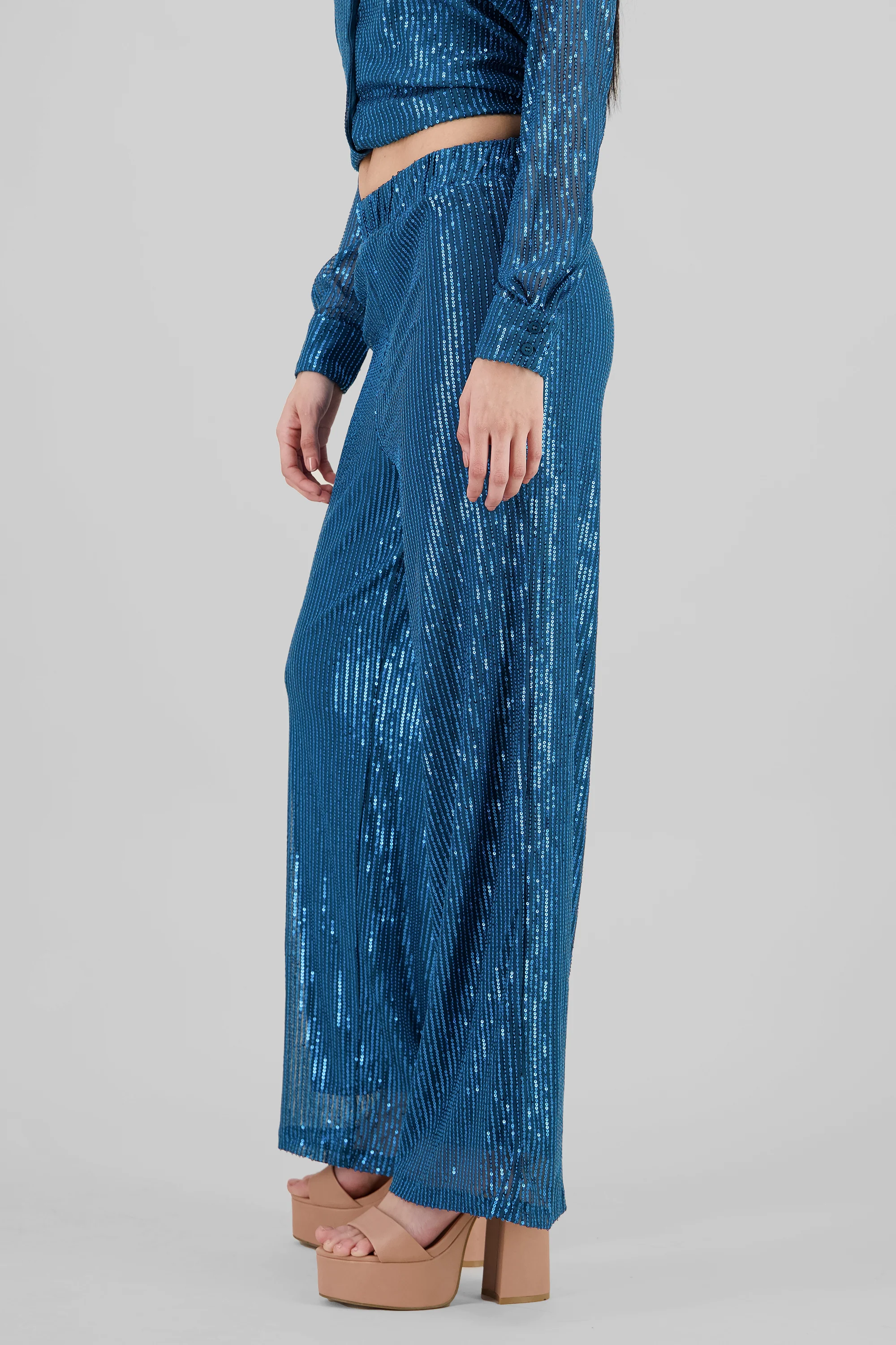 Pantalon amplio brillos - Image 3