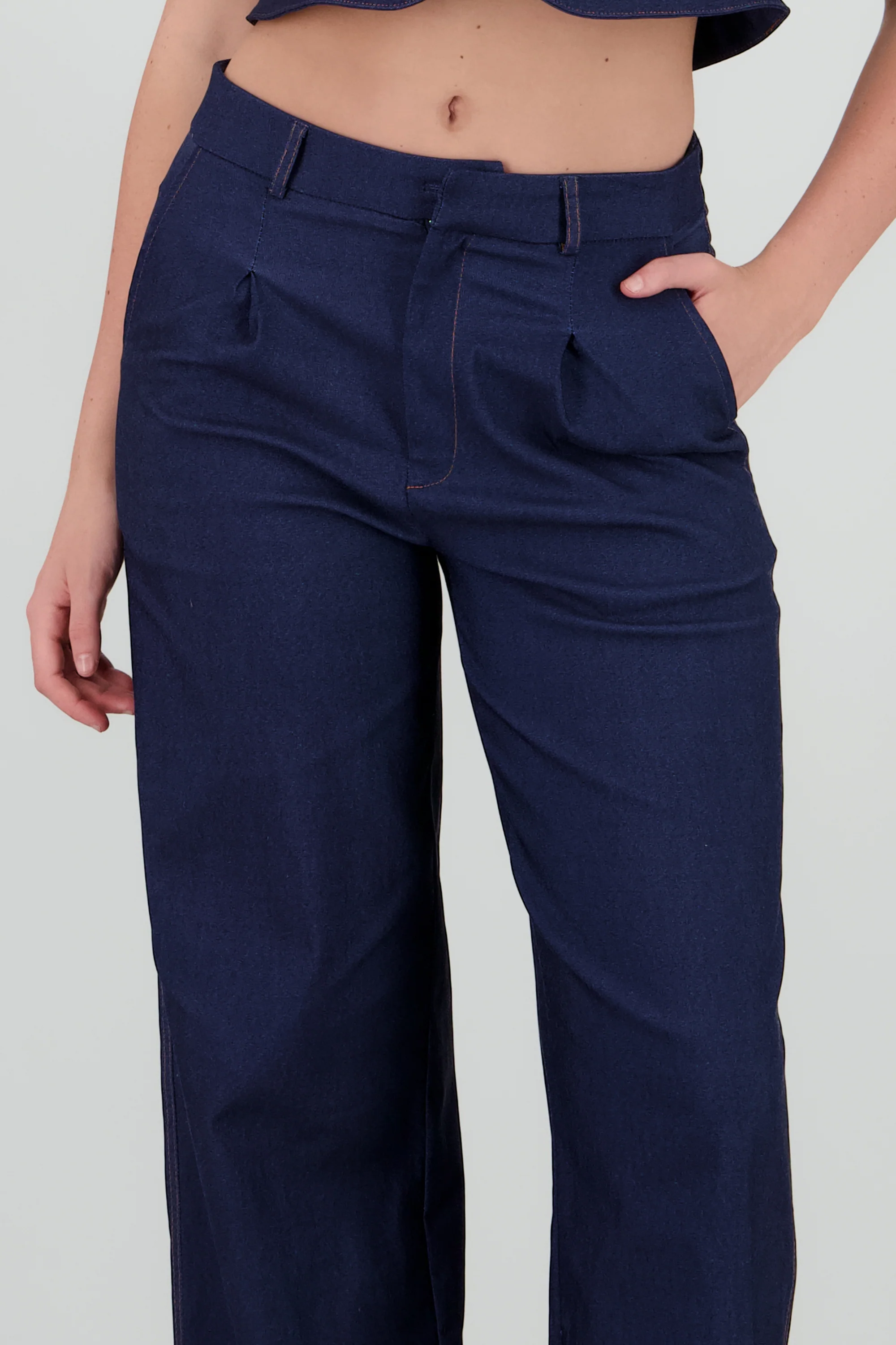 Pantalon amplio detalle pinzas - Image 5