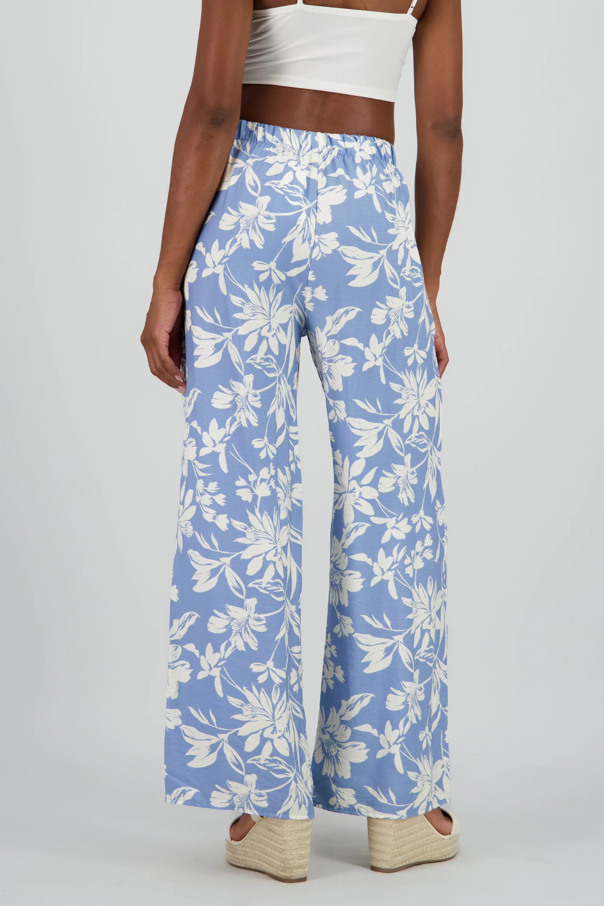 Pantalon amplio detalle pinzas estampado - Image 3