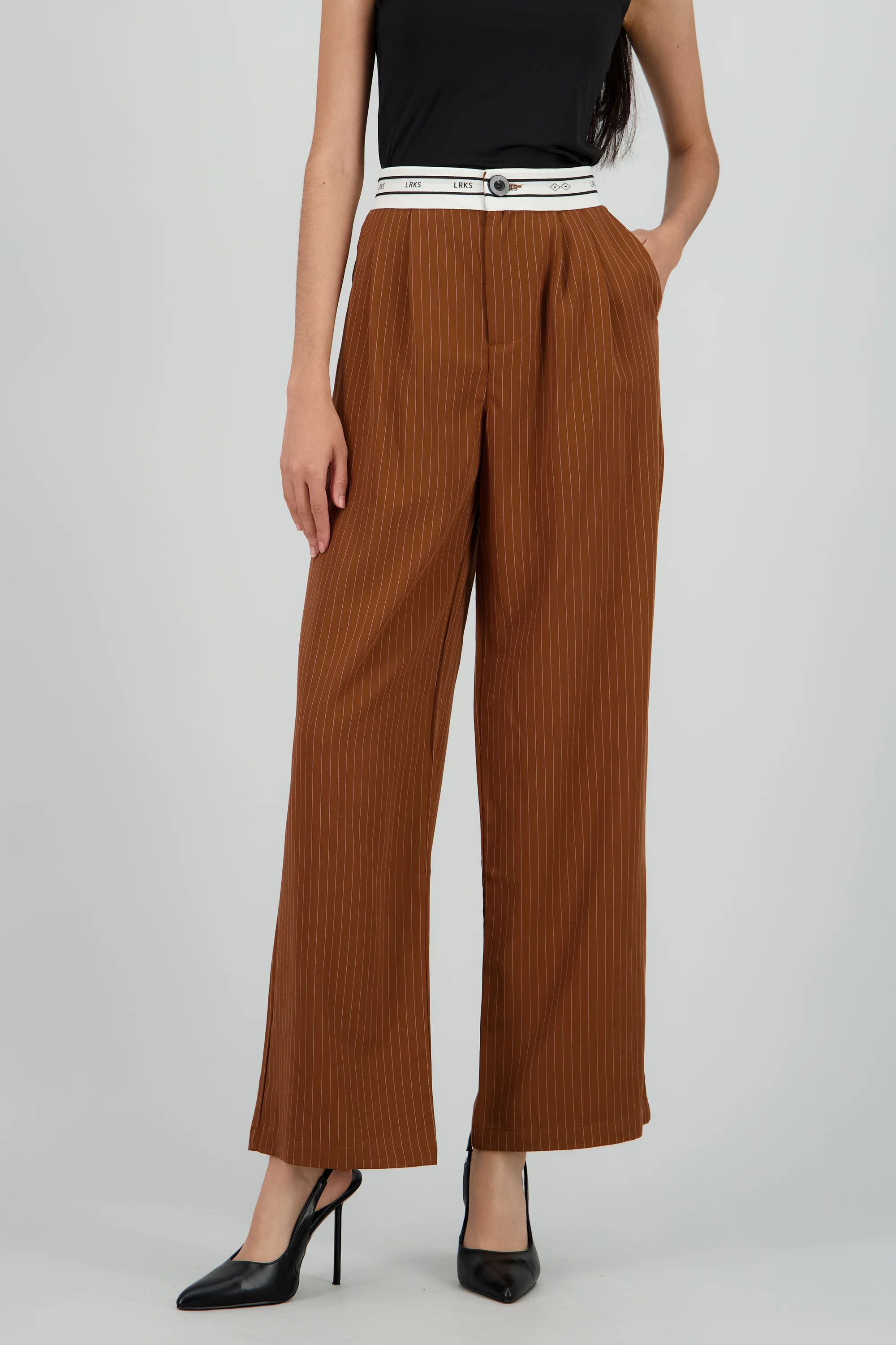 Pantalon amplio detalle pretina - Image 2