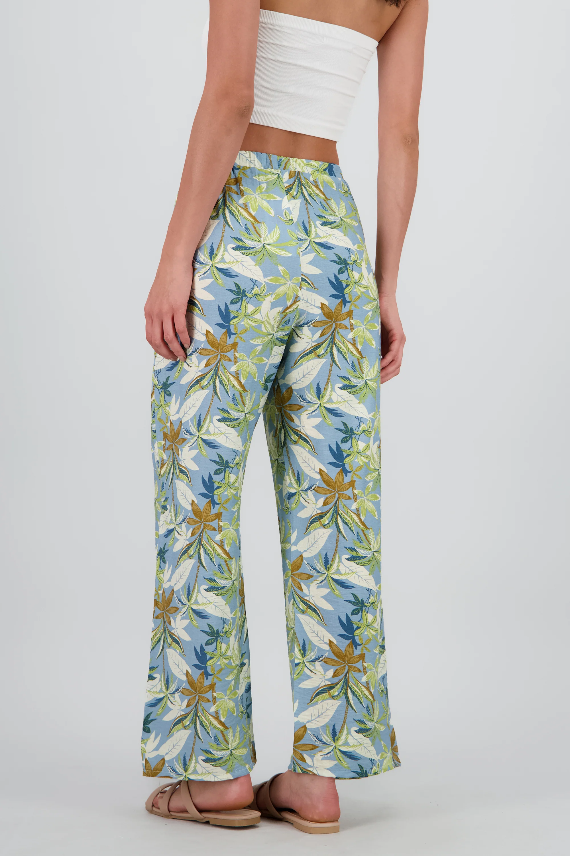 Pantalon amplio detalle resorte tropical - Image 4