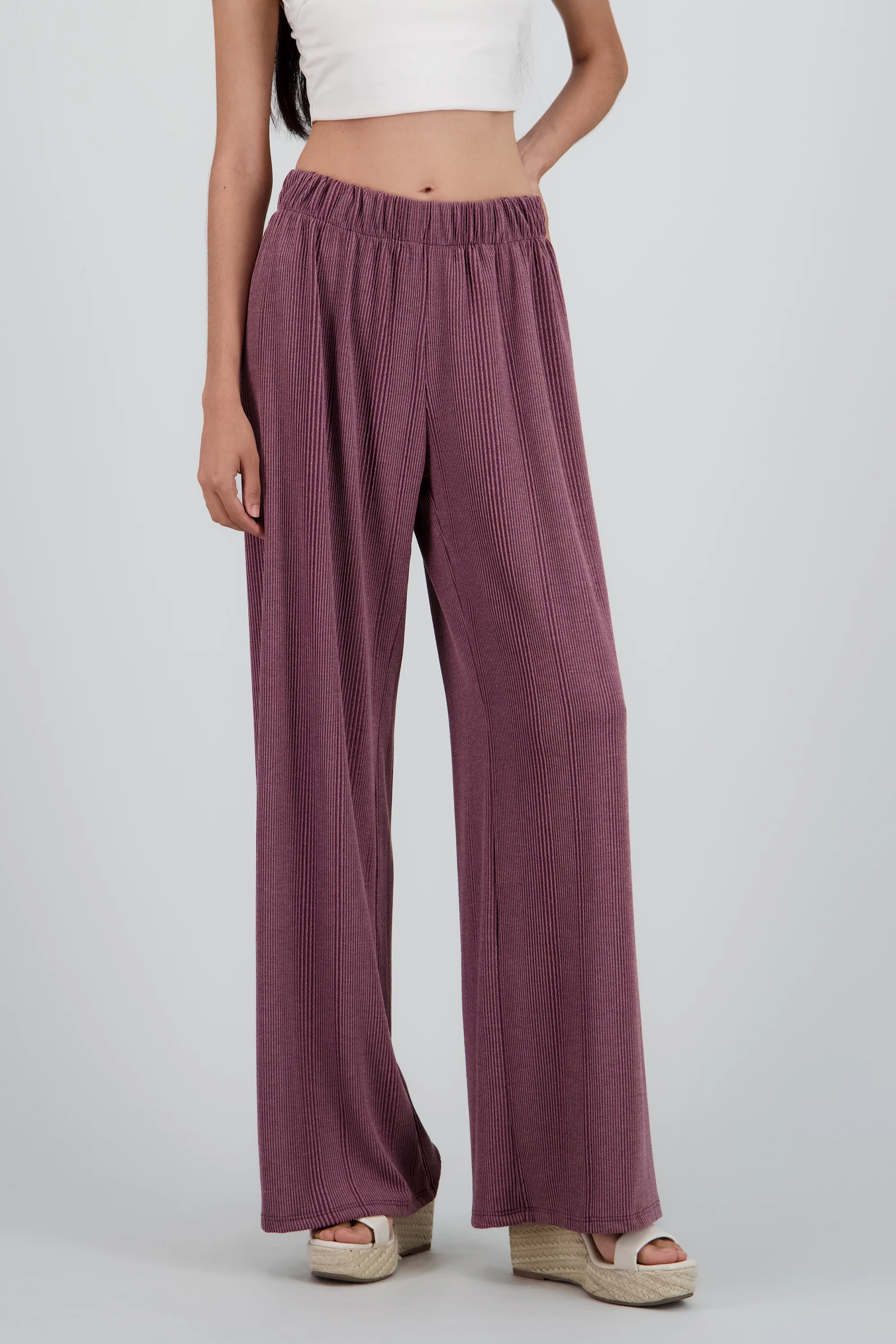 Pantalon amplio detalle textura - Image 2
