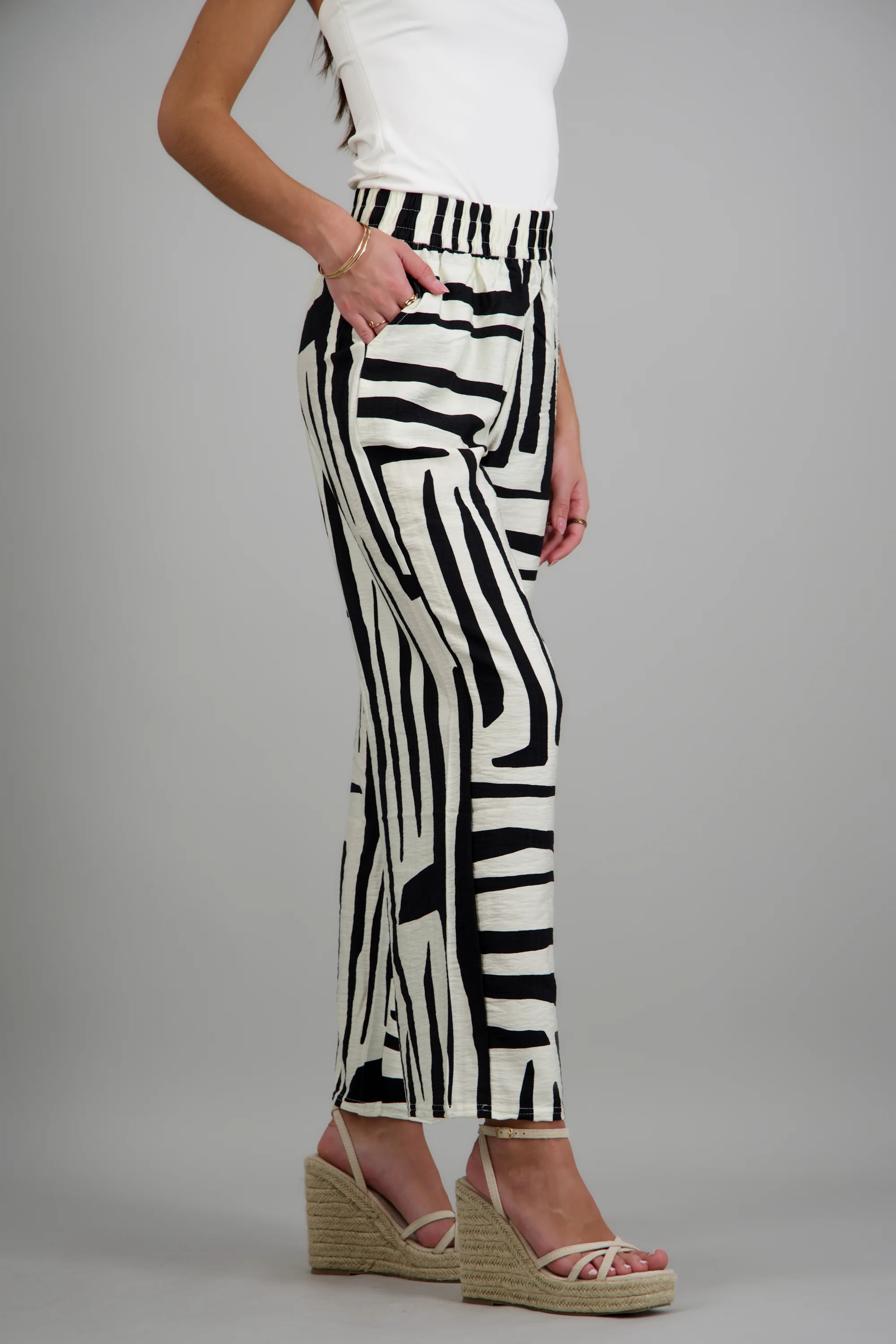 pantalon amplio estampado - Image 2