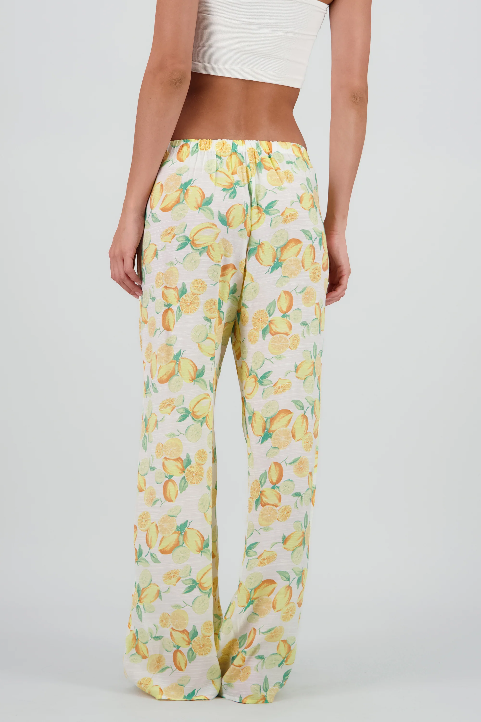 Pantalon amplio estampado limones - Image 4