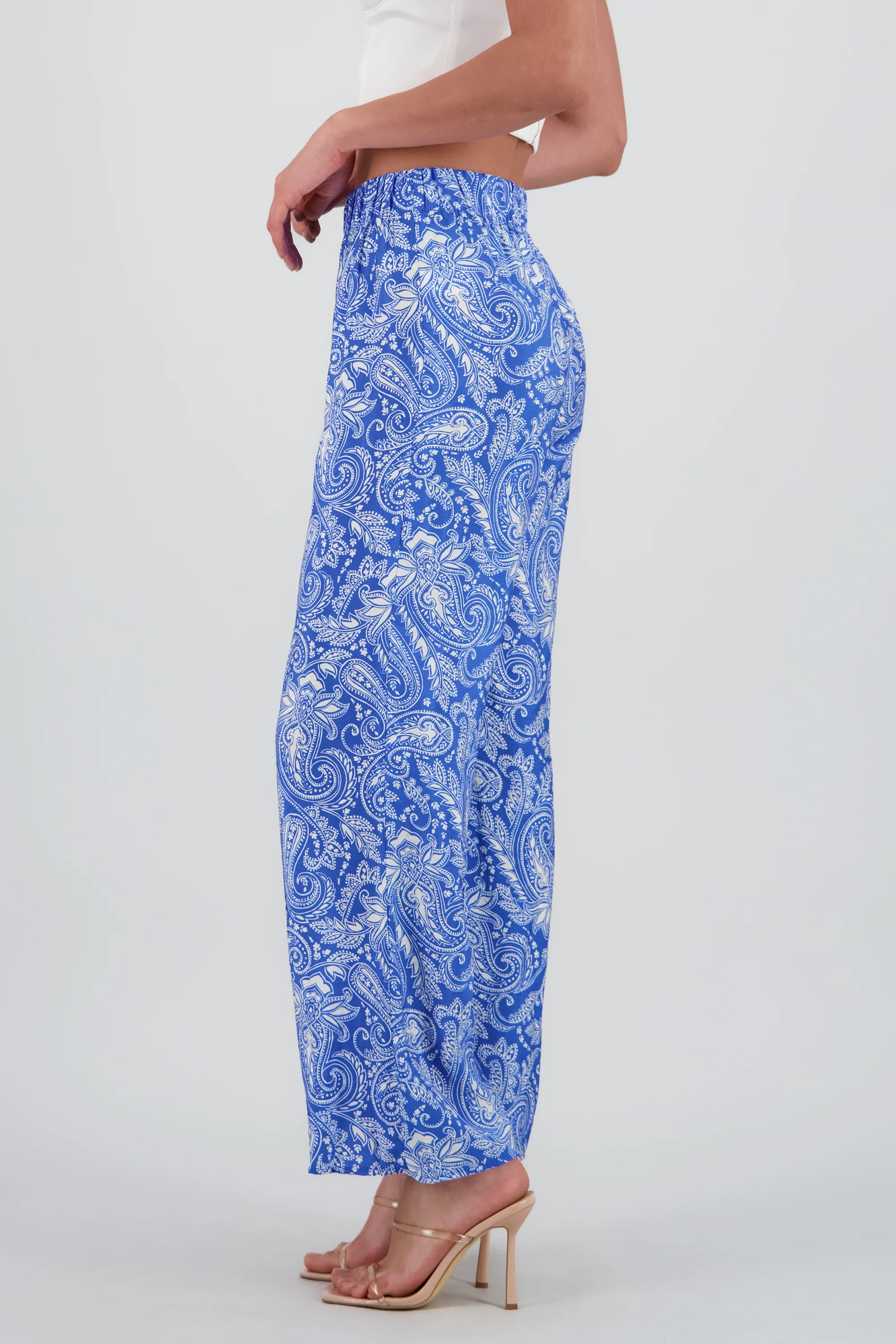 Pantalon amplio fluido detalle resorte - Image 3